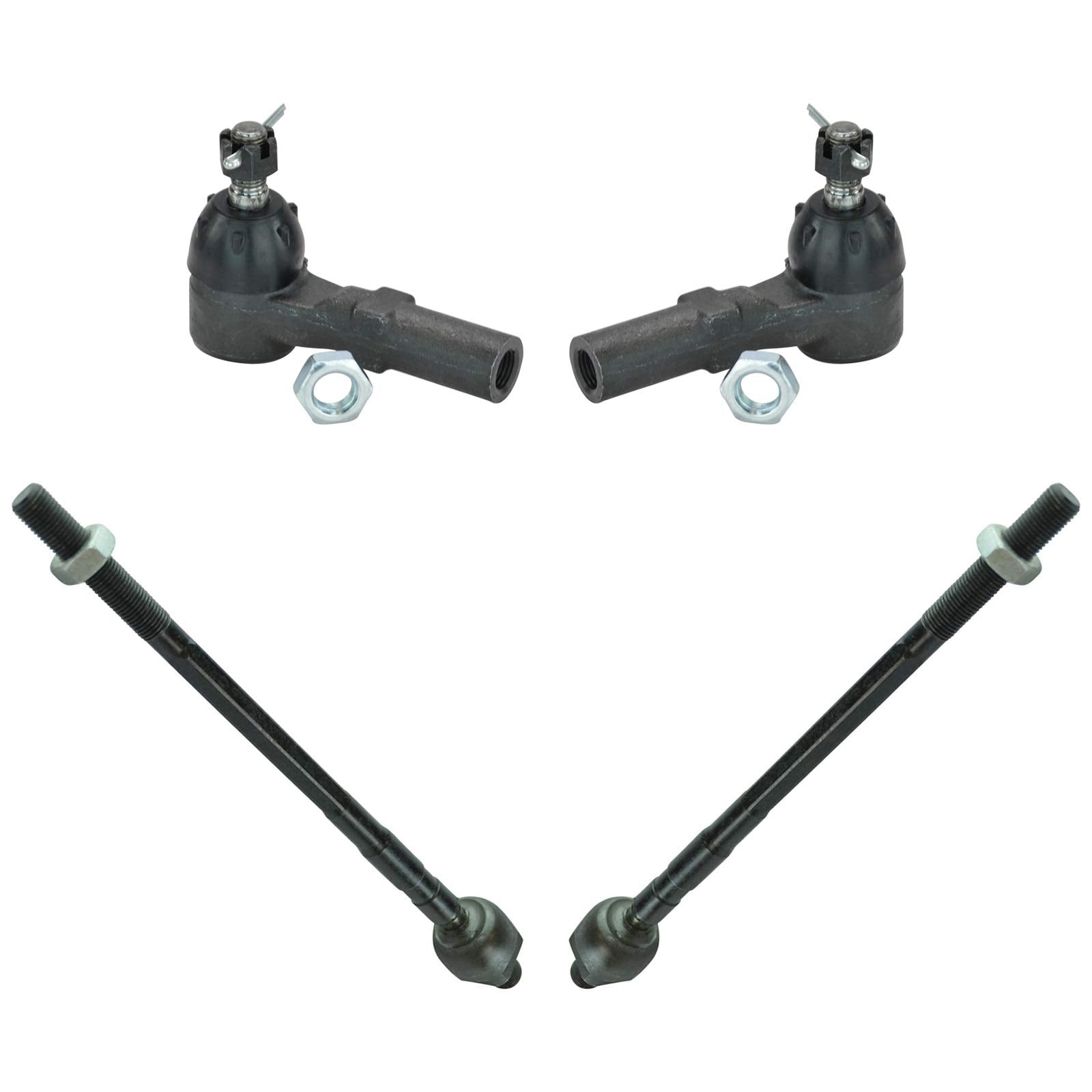Trq Front Tie Rod Set Compatible With 1993-1997 Ford Probe 1993-2002 Mazda 626 Mx-6