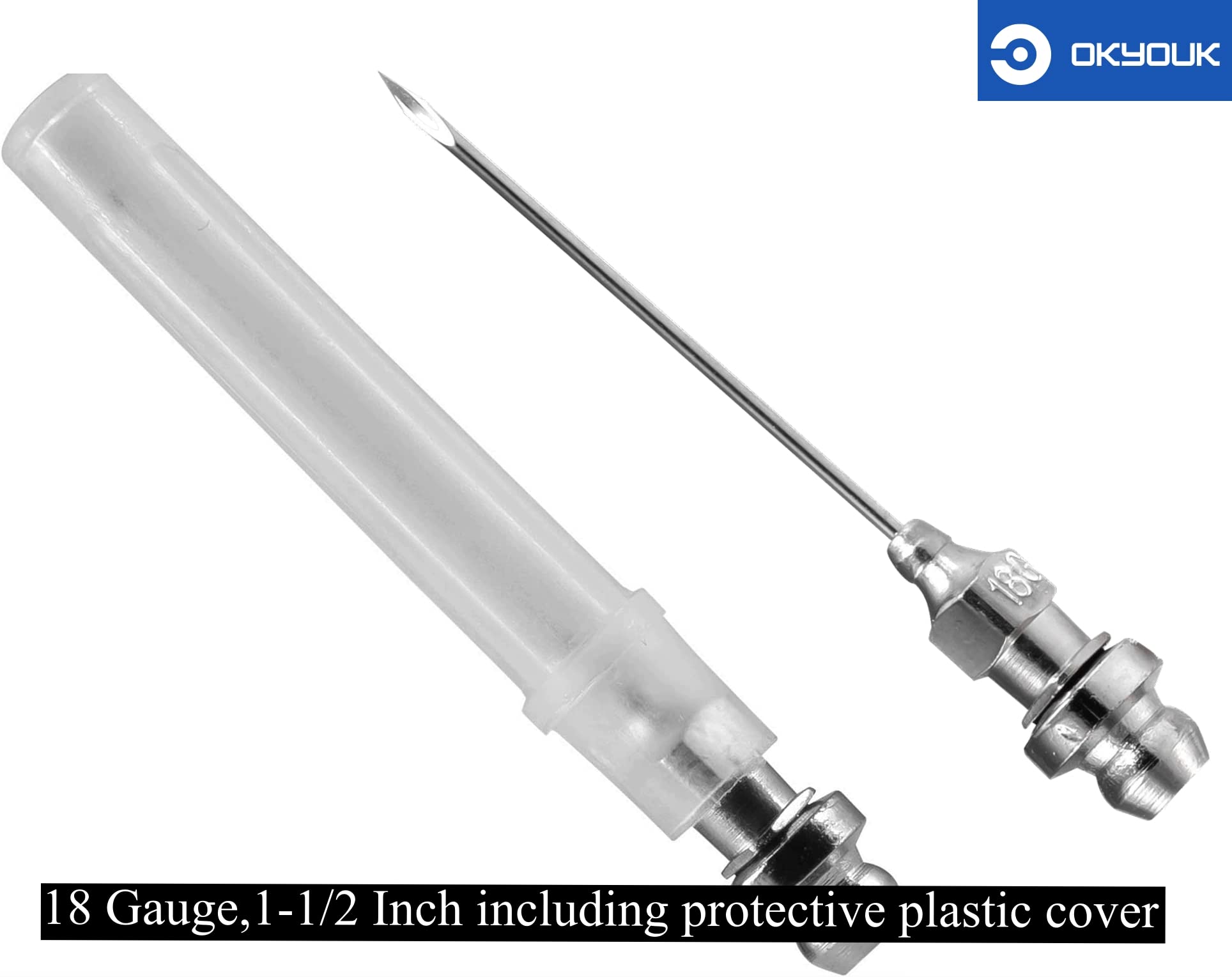 OKYOUK World's Smallest Grease Gun Coupler (Only 0.53 '') with Cleaning Tool, High Pressure Quick Release Grease Tips,Fit All 1/