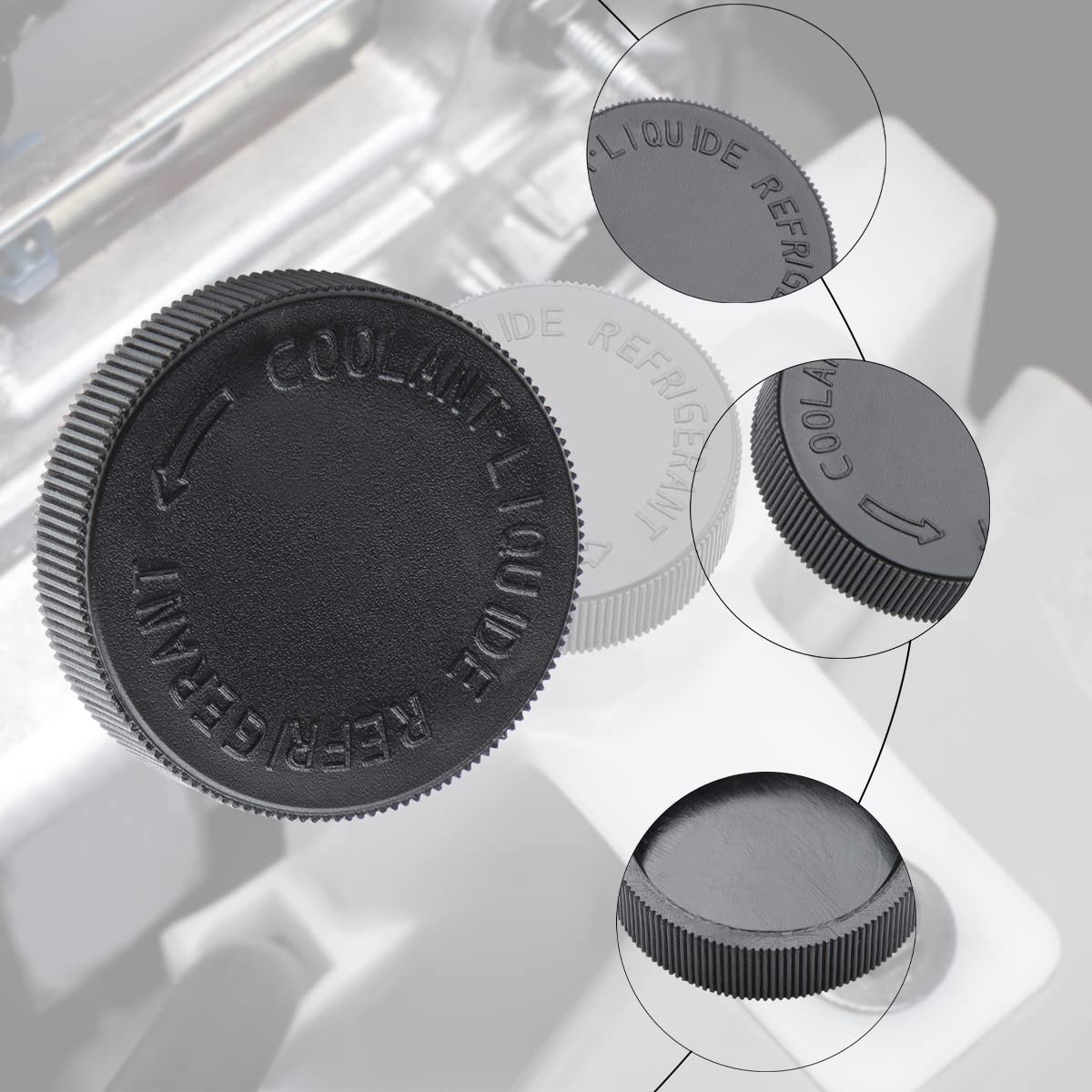 2pcs 21712-79900 Coolant Overflow Reservoir Cap-Radiator Overflow Tank Lid Cover Compatible with Infiniti Nissan Murano Rogue Ve