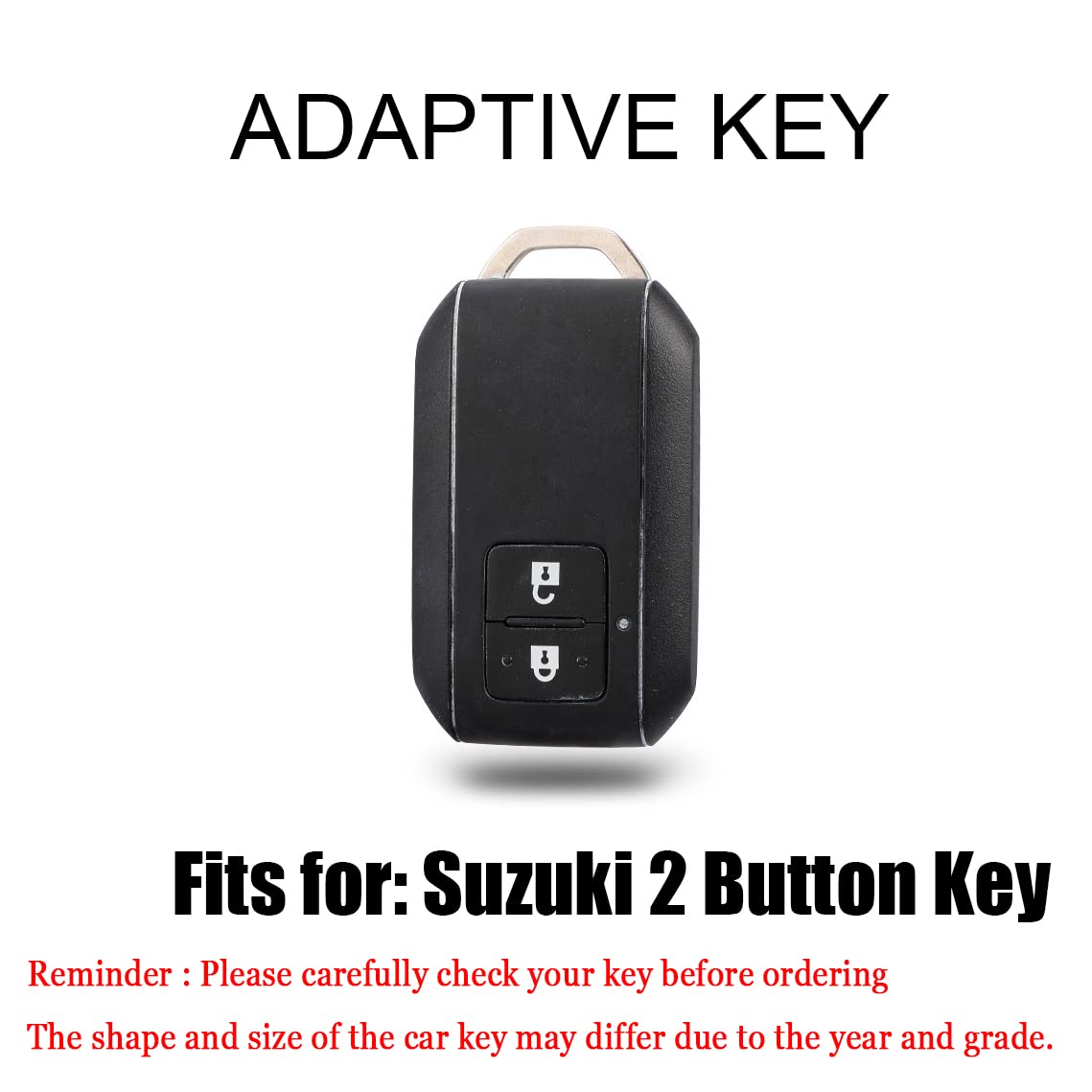 Hibeyo For Suzuki Key Fob Cover Key Case Compatible With Suzuki Swift 2017 2018 Wagon R Replacement Tpu Leather Texture Smart 2