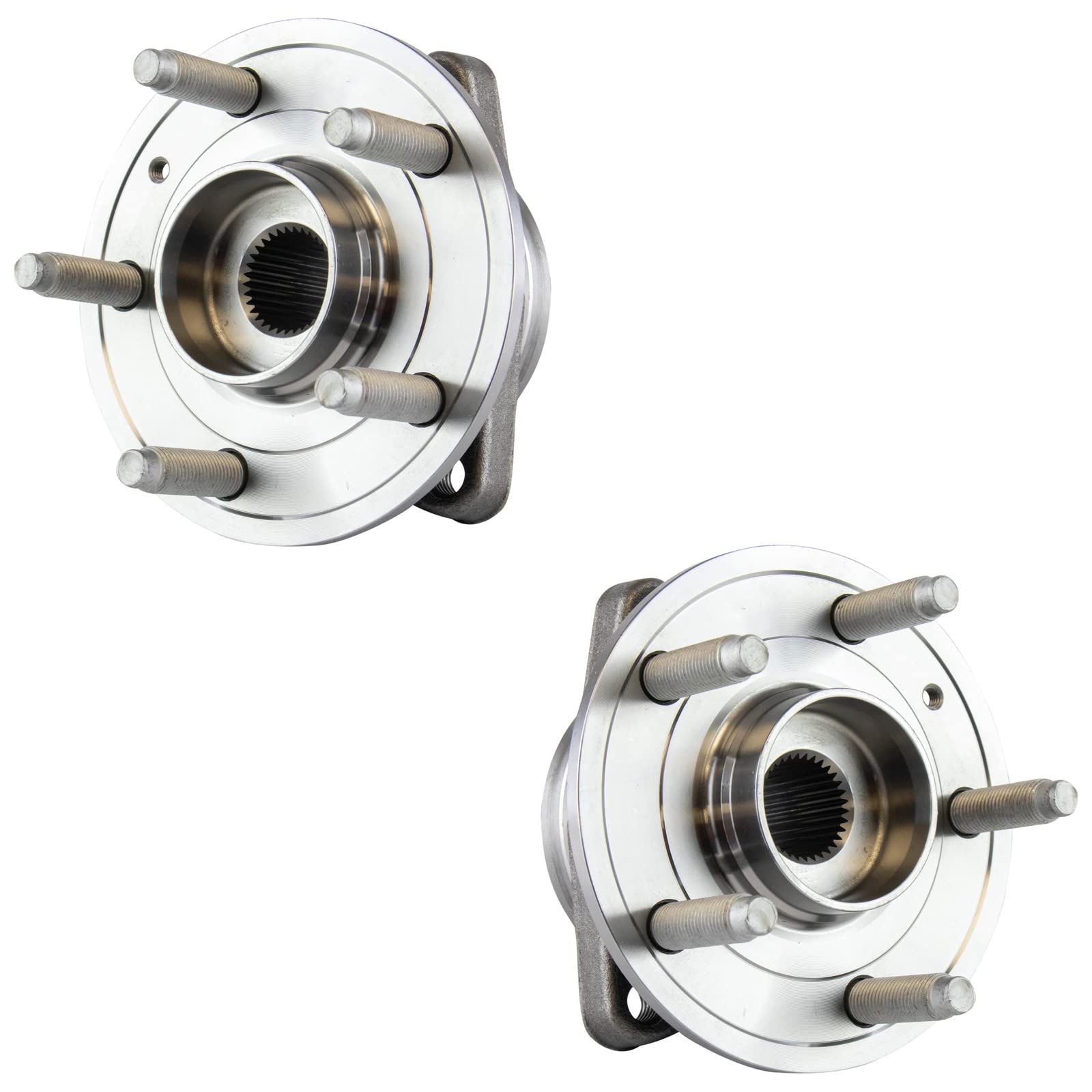 Trq Front Wheel Hub Bearings Assembly Set Compatible With 2017-2019 Chevrolet Bolt Ev 2016-2019 Cruze Volt