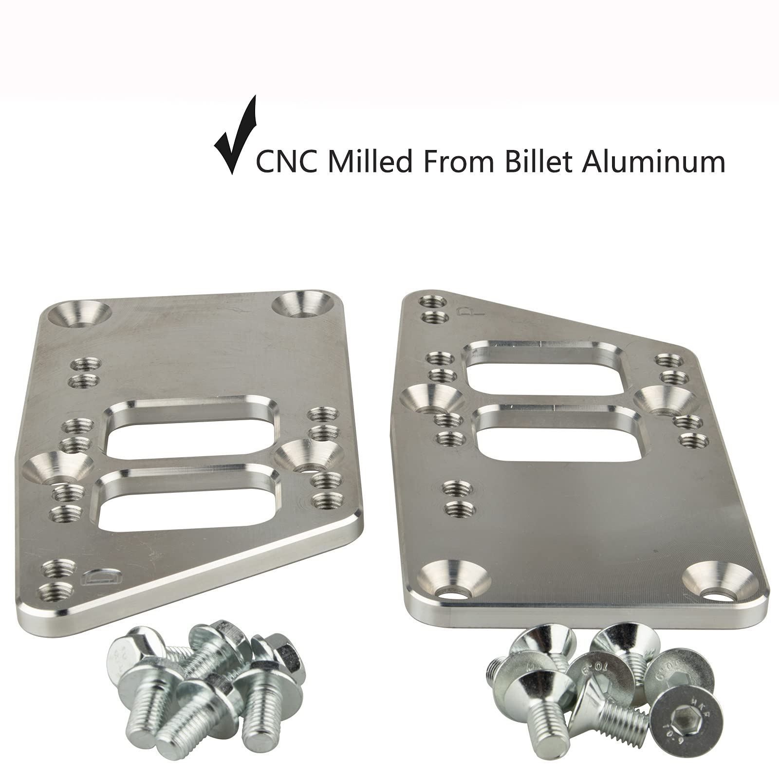 LS Swap Motor Mounts Adapter Plates - LS Conversion Adjustable Universal Swap Bracket Small Block,SBC Vehicle to LS Engine LS1 L