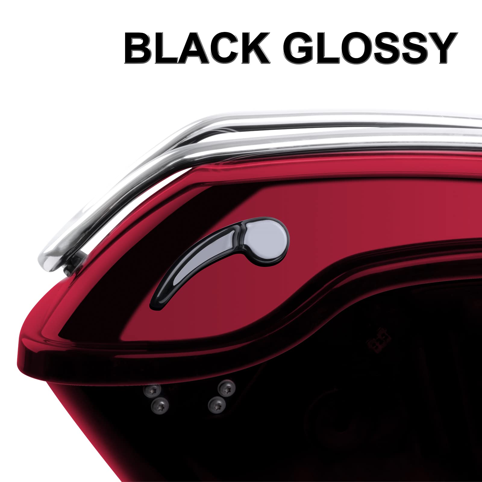Amazicha Gloss Black Saddlebag Latch Kit Saddle Bag Lifter Compatible For Harley Davidson Touring Street Glide, Electra Glide, Road King, Road Glide, Ultra Limited, Flhr Flht Flhx Flhtk 2014-2023
