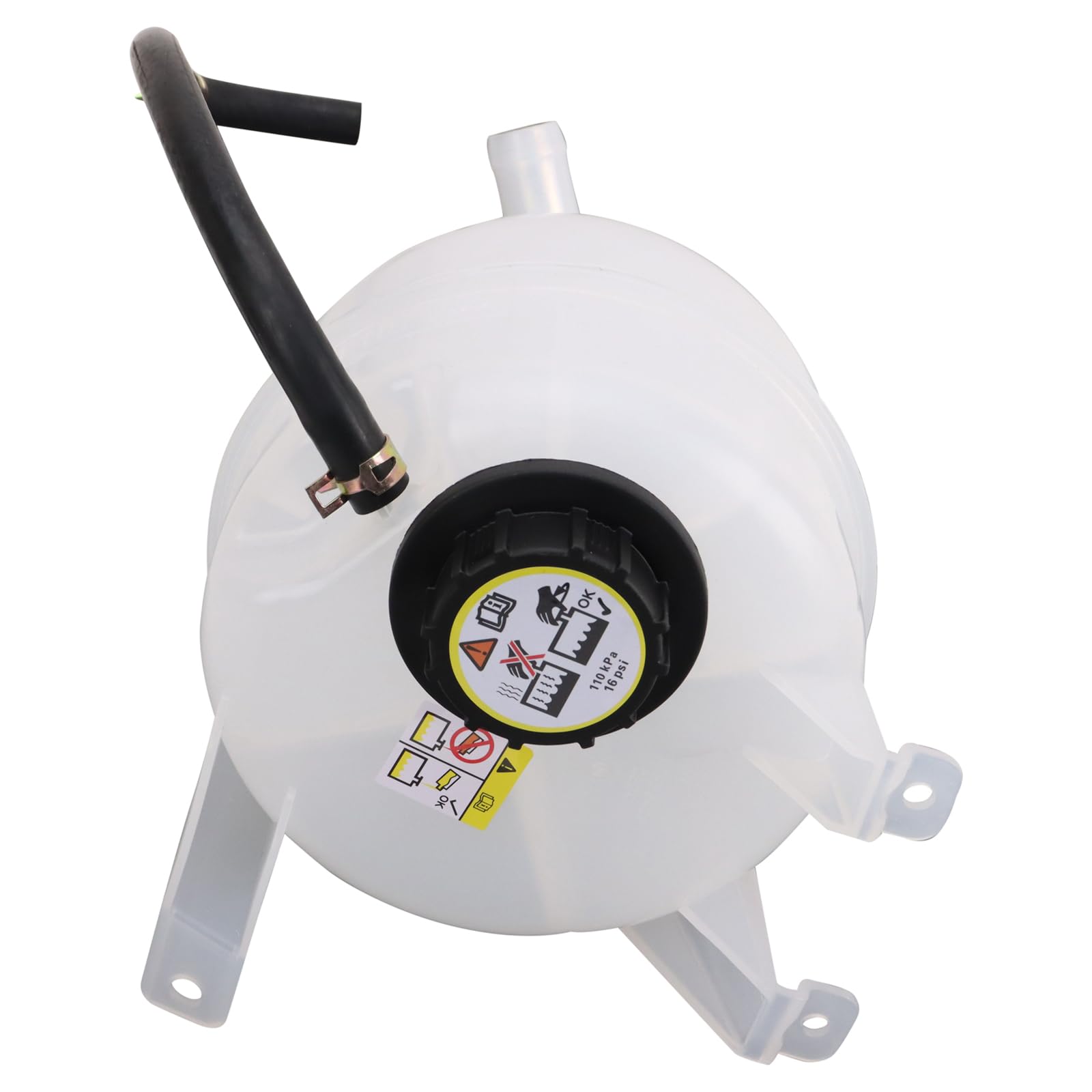 Trq Front Radiator Coolant Reservoir Expansion Tank Overflow Bottle Compatible With 2008-2014 Ford E-150 E-250 2008-2019 E-350 S