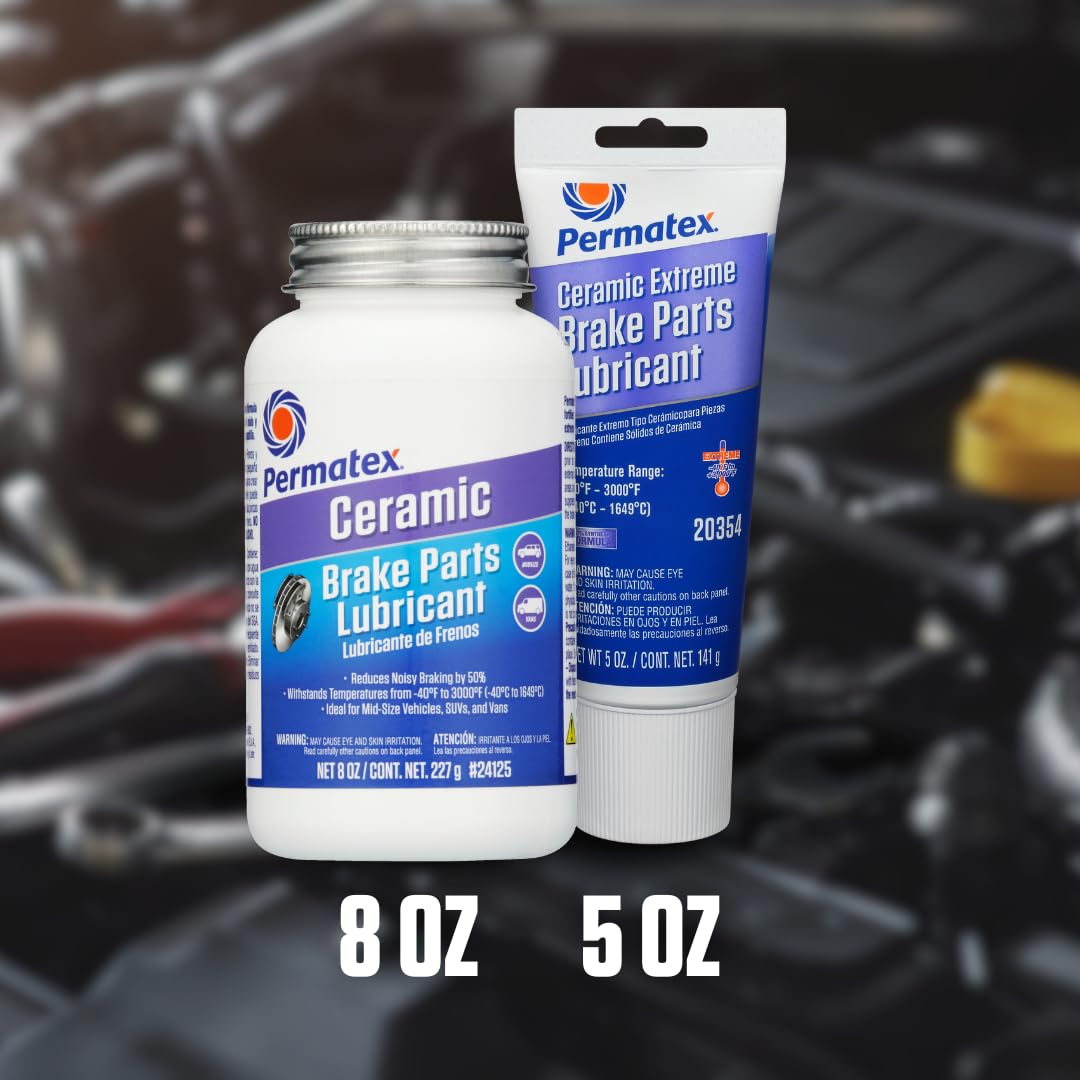 Permatex 24125 Ceramic Extreme Brake Parts Lubricant, 8 Oz., Pack Of 1