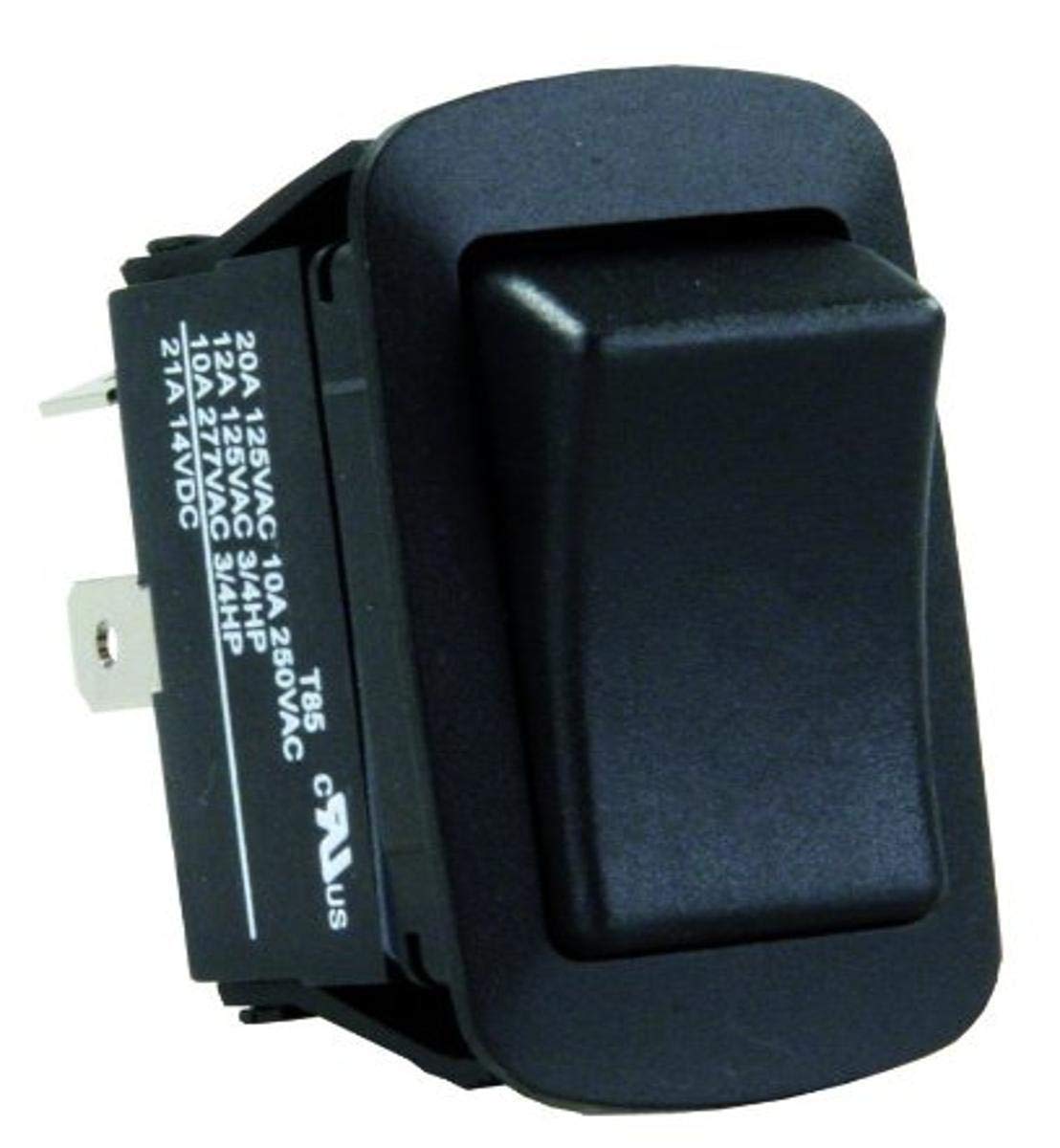 JR Products 13795 Black On/Off SPST H2O Resistant