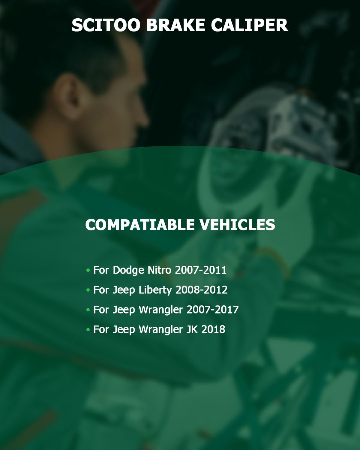 Scitoo 18B5046 18B5047 Rear Left & Right Disc Brake Calipers Assembly W/Bracket For Dodge For Nitro,For Jeep For Liberty/For Wra