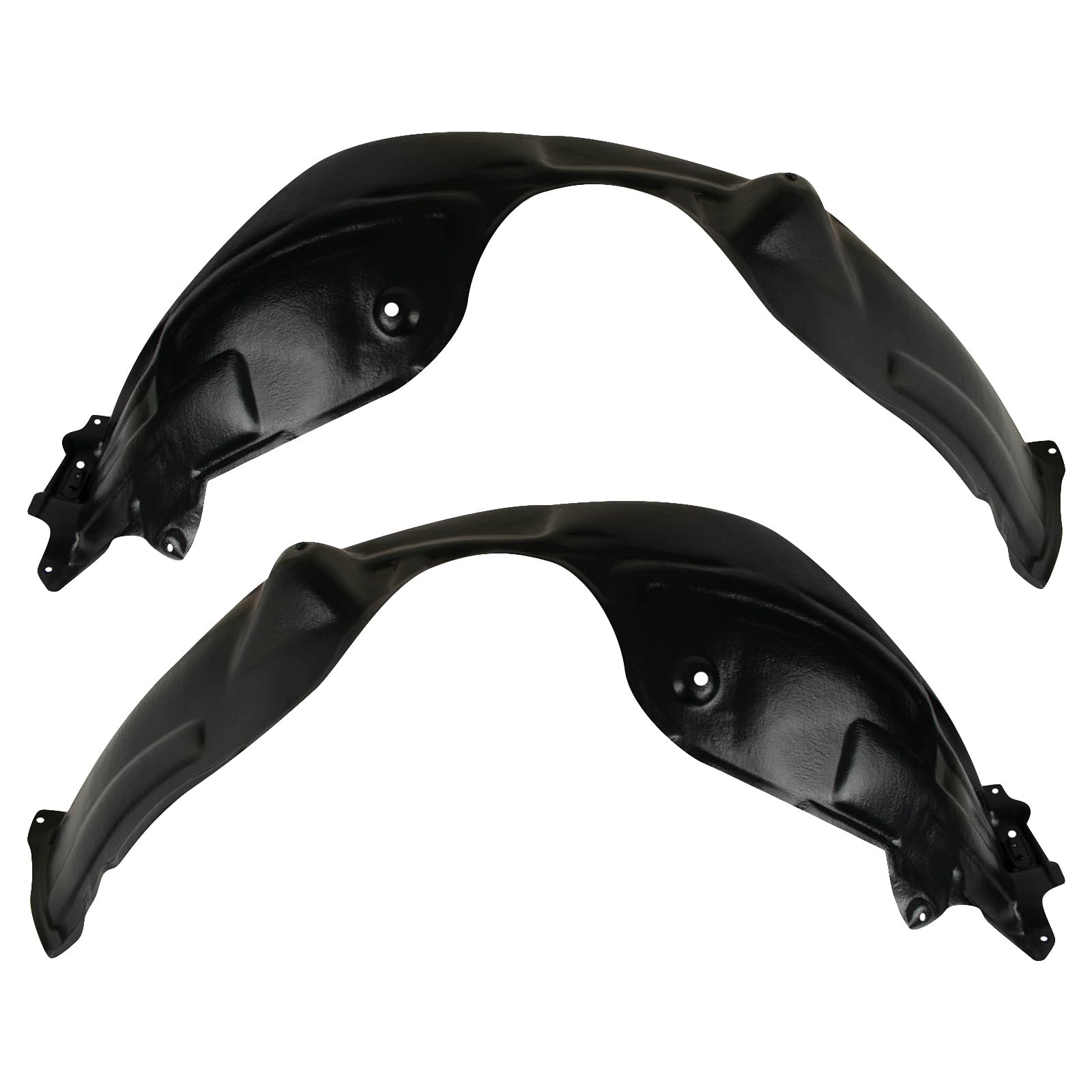 Trq Front Inner Fender Liner Set Compatible With 2012-2014 Toyota Camry To1248160 To1249160