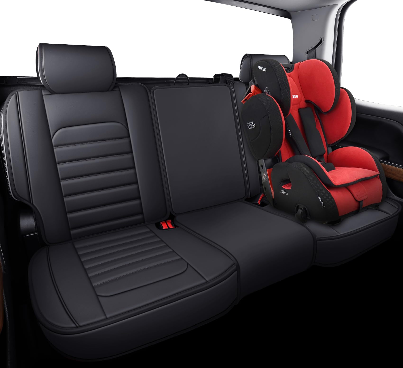 Yiertai Silverado Sierra Rear Seat Covers For 2007-2023 2024 2025 1500/2500/3500 Hd Pickup Waterproof Leather Crew Double Extend