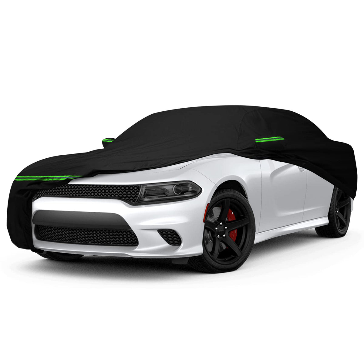 Waterproof Car Cover Replace for 2006-2025 Dodge Charger/Chrysler 300 300C, 6 Layers Custom-Fit All Weather Car Covers with Zipp