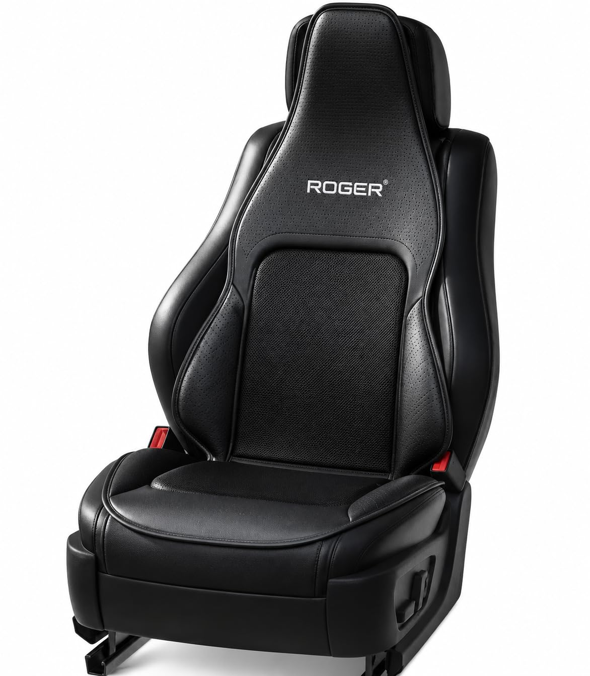 ROGER Vent Max Ventilated Cooling Seat Cover | 3Speed Fan Control | 2Year Warranty | SweatFree Driving Comfort | Breathable M