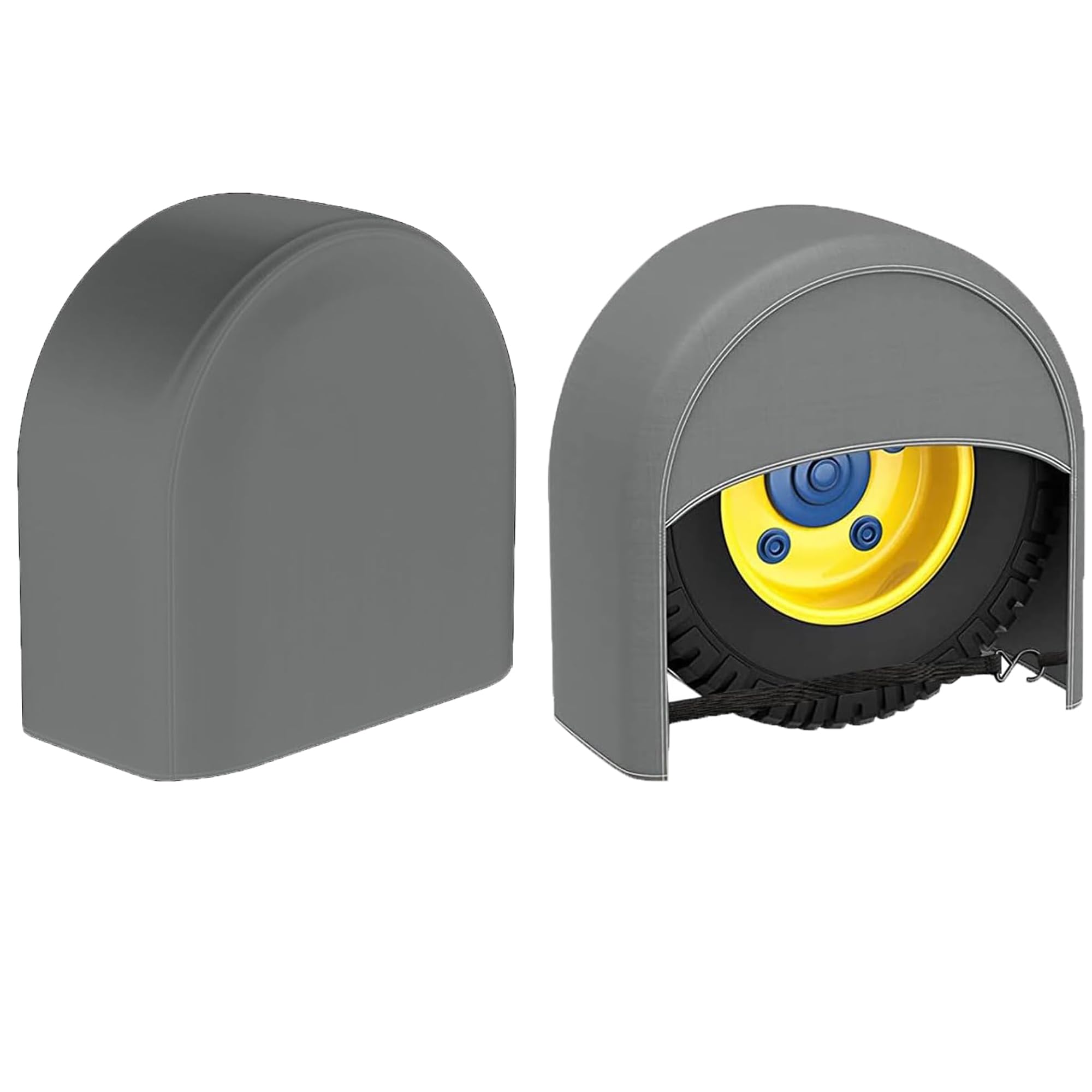 K-Musculo RV Tire Covers 2-Pack, Waterproof Wheel Covers for RV Wheel Travel Trailer Camper Truck SUV, Fit 33-35 Inch Tire Diame