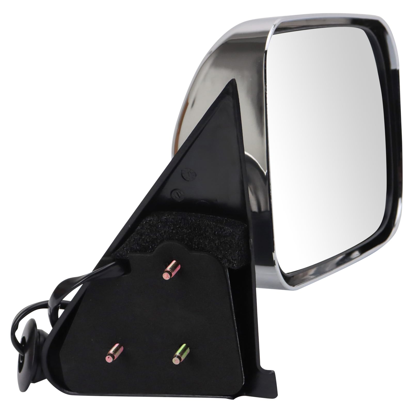 Trq Right Mirror Power With Chrome Cover - Passenger Side - Compatible With 1994-1997 Dodge Ram 1500, 2500, 3500 - Ch1321132