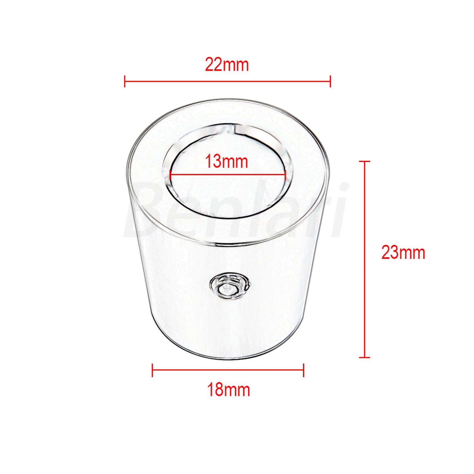 Benlari Chrome Heel Shift Eliminator Cap Shaft Cap Compatible For Harley Davidson Touring Road King Street Glide Electra Glide Road Glide Trike 1980-2024