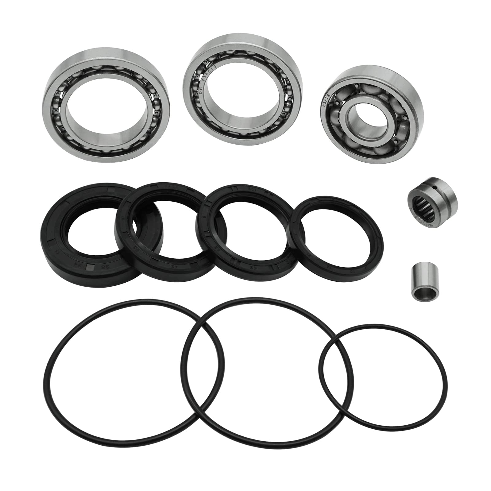 Rear Differential Bearings Seals Kit for Honda FourTrax 300 TRX300 TRX300FW 2x4 4x4 1988-2000, OEM# 91051-HC4-003 91271-HC4-004