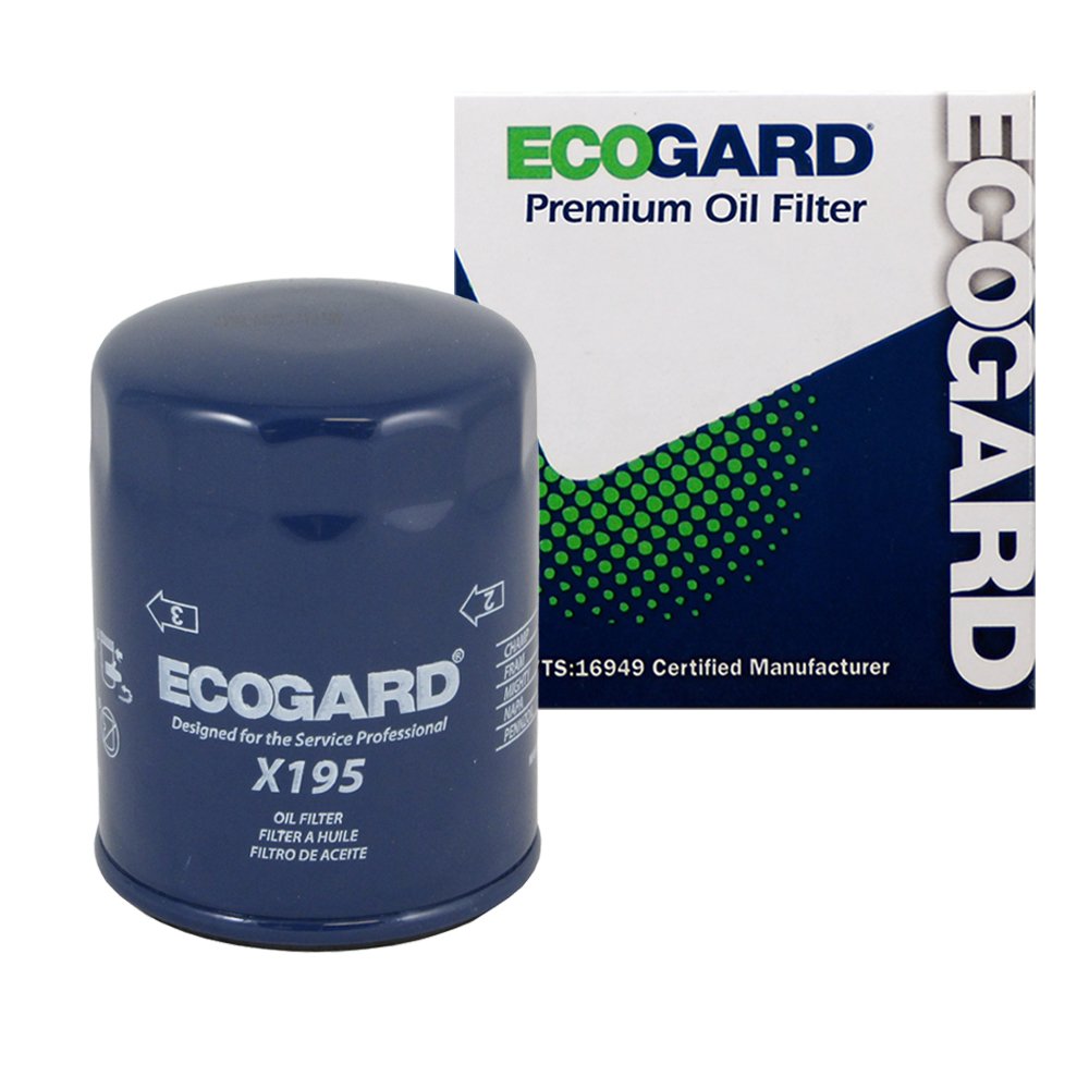 Ecogard X195 Premium Spin-On Engine Oil Filter For Conventional Oil Fits Ford Ranger 3.0L 1991-2008, Taurus 3.0L 1986-2007, F-150 4.2L 1997-2008, F-150 4.6L 2004-2007, Mustang 3.8L 1994-2004