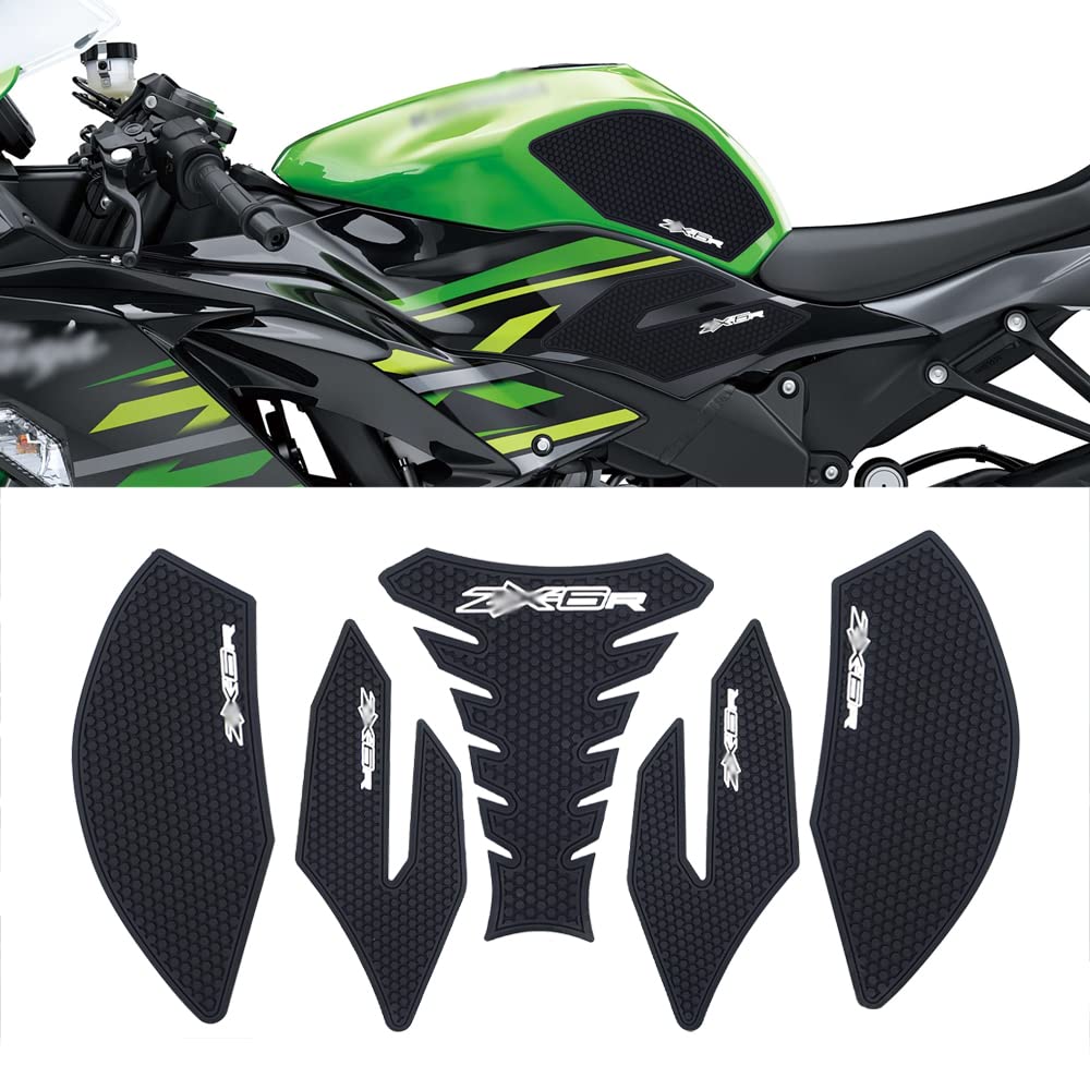 For Ninja ZX6R ZX 6R ZX-636 ZX6R ZX636 ZX-6R 2013-2023 3D Side Decals Motorcycle Anti Slip Tank Pad Stickers ZX6R Accessories zx