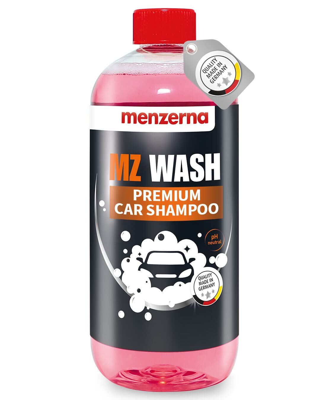 Menzerna ''Mz Wash'' I Car Wash 1L I Premium Car Shampoo To Remove Dust, Dirt And Grime I Car Soap To Prep For Buffing & Polishi