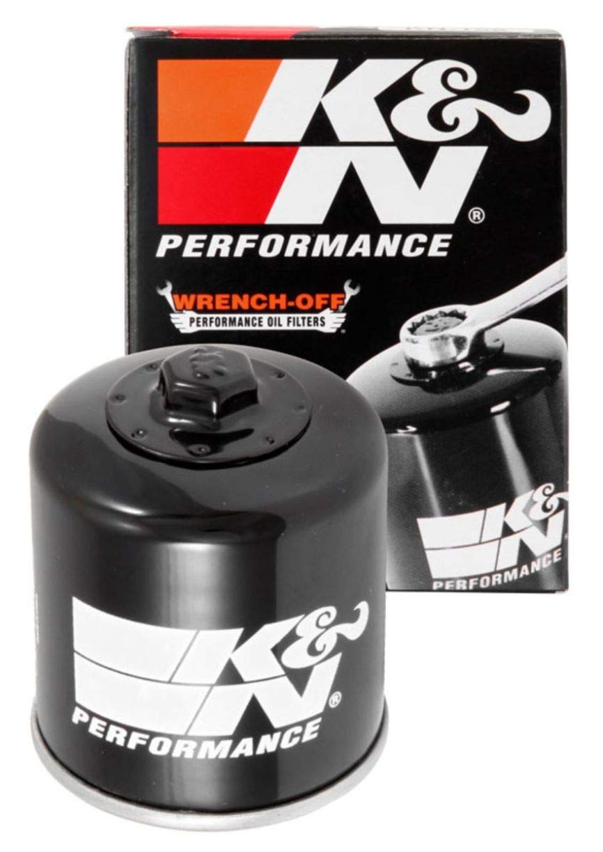 K&N Motorcycle Oil Filter: High Performance, Premium, Designed To Be Used With Synthetic Or Conventional Oils: Fits Select Kawasaki Vehicles, Kn-128