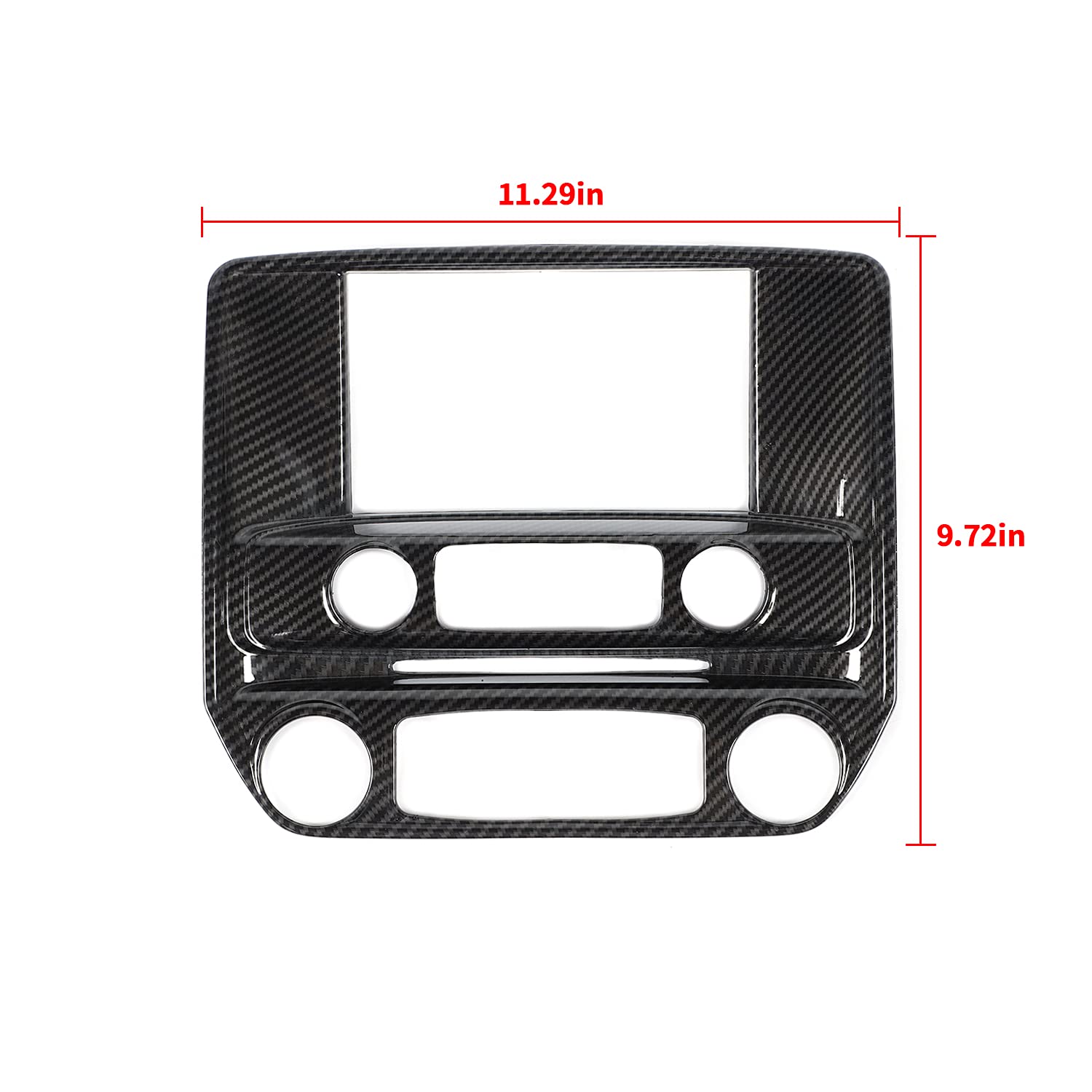 RT-TCZ for Silverado Dashboard Center Console Navigation Panel Trim Cover for Chevrolet Silverado GMC Sierra 2014-2018 Carbon Fi
