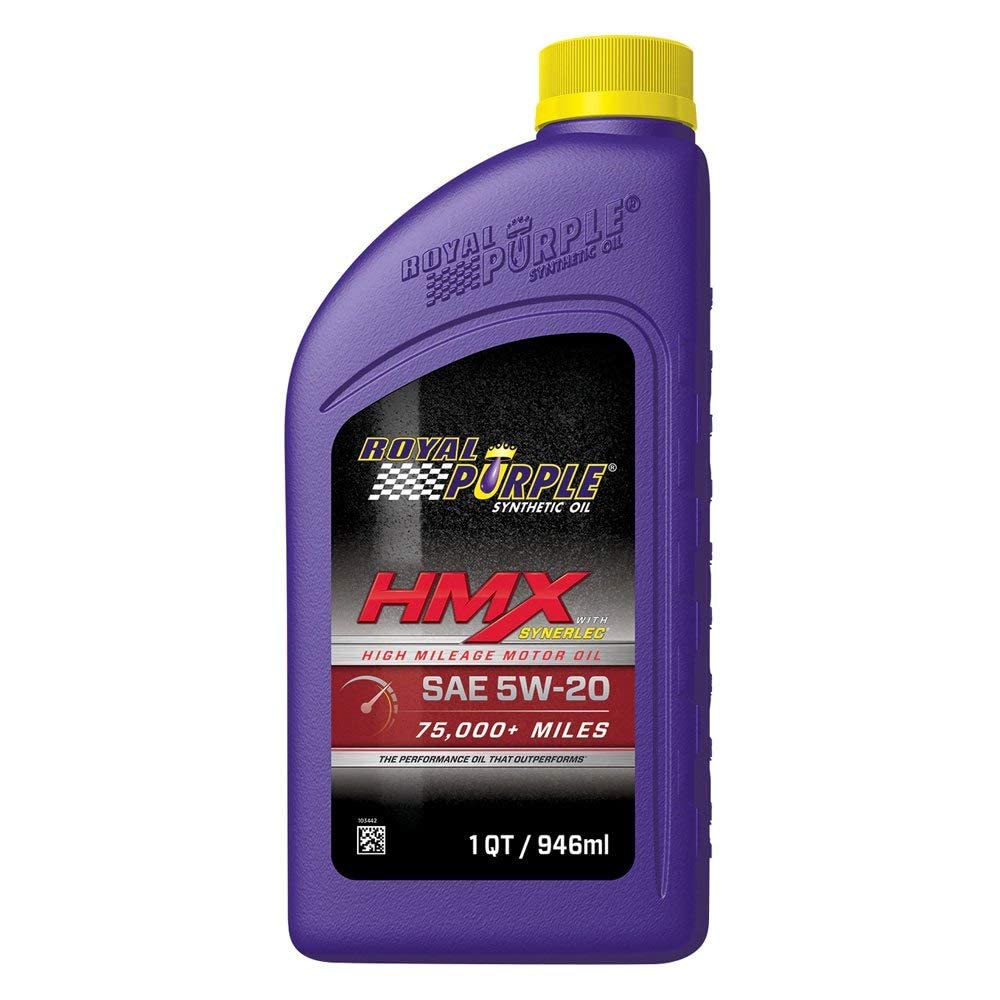 Royal Purple Hmx W/Synerlec | High Mileage Sae 5W-20 Premium Synthetic Motor Oil |1 Quart | Sku: 17511
