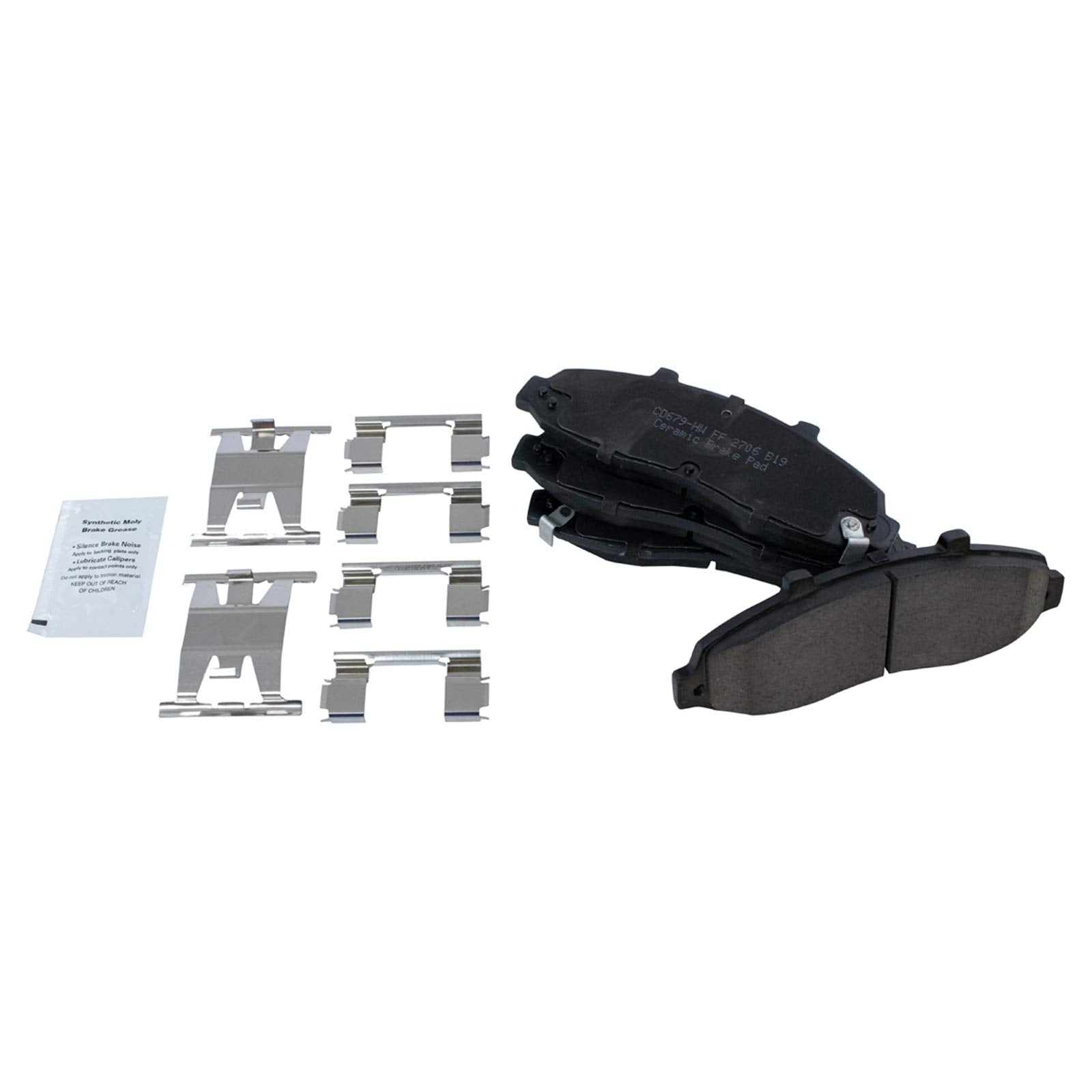 Trq Front Premium Posi Ceramic Disc Brake Pad & Rotor Kit For Ford F150