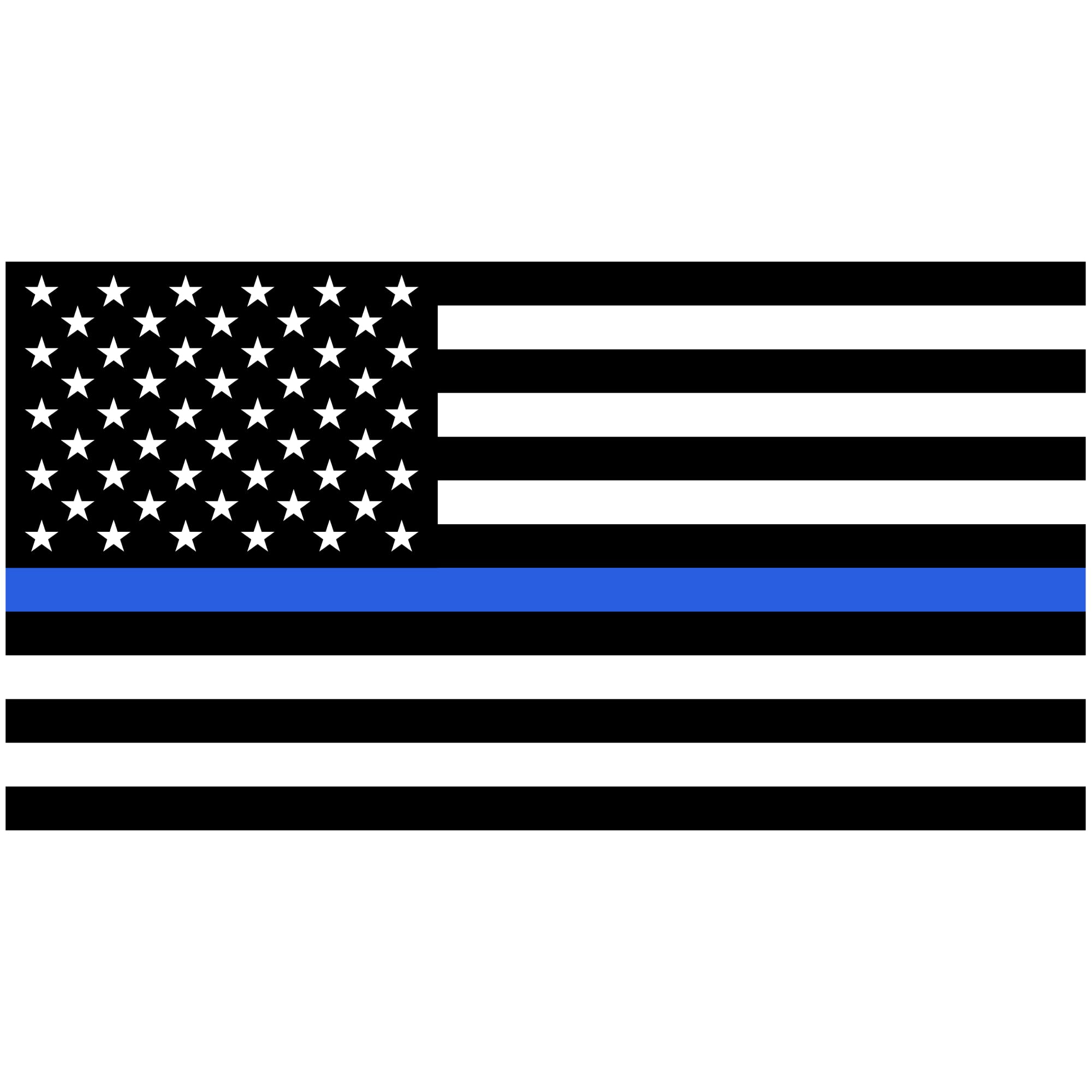 Stickios Thin Blue Line Sticker - Back The Blue American Flag Decal - Support Police Sticker for Cars, Trucks & Windows - Made i