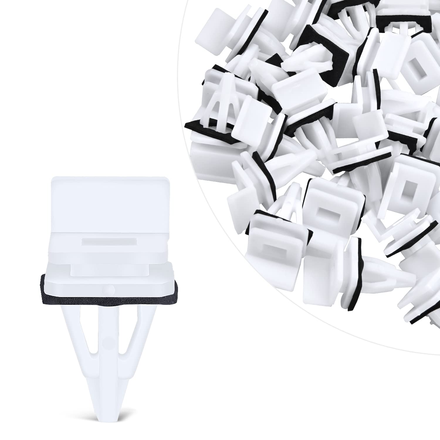 Gooacc 50Pcs Rocker Panel Moulding Clip For Honda Accord Cr-V Civic Element Odyssey Pilot Prelude For Acura Cl Integra Mdx Rl Rs