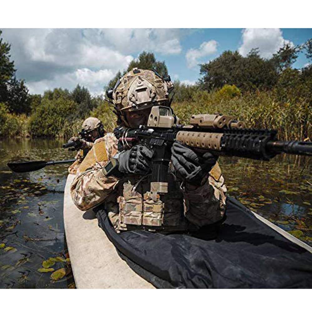 Reebow Gear Tactical Gloves Motorcycle Riding Gloves Full Finger Gloves Black Medium