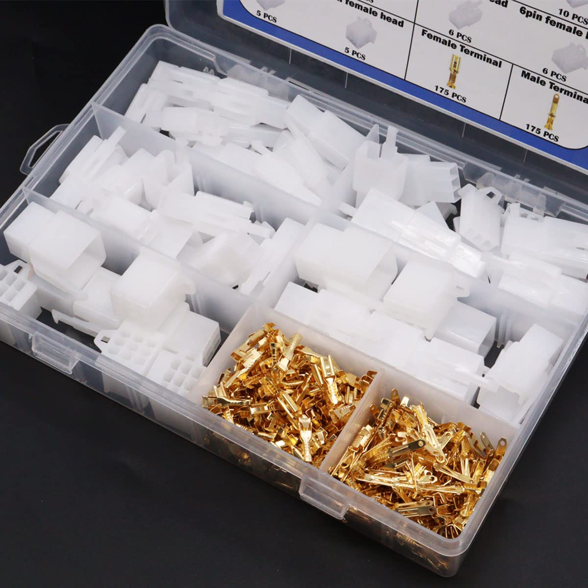 Seamaka 432pcs Automotive Electrical Wire Connectors Kit 2.8mm 2 3 4 6 9 Pin Automotive Electrical Wire Male Female Socket Plug