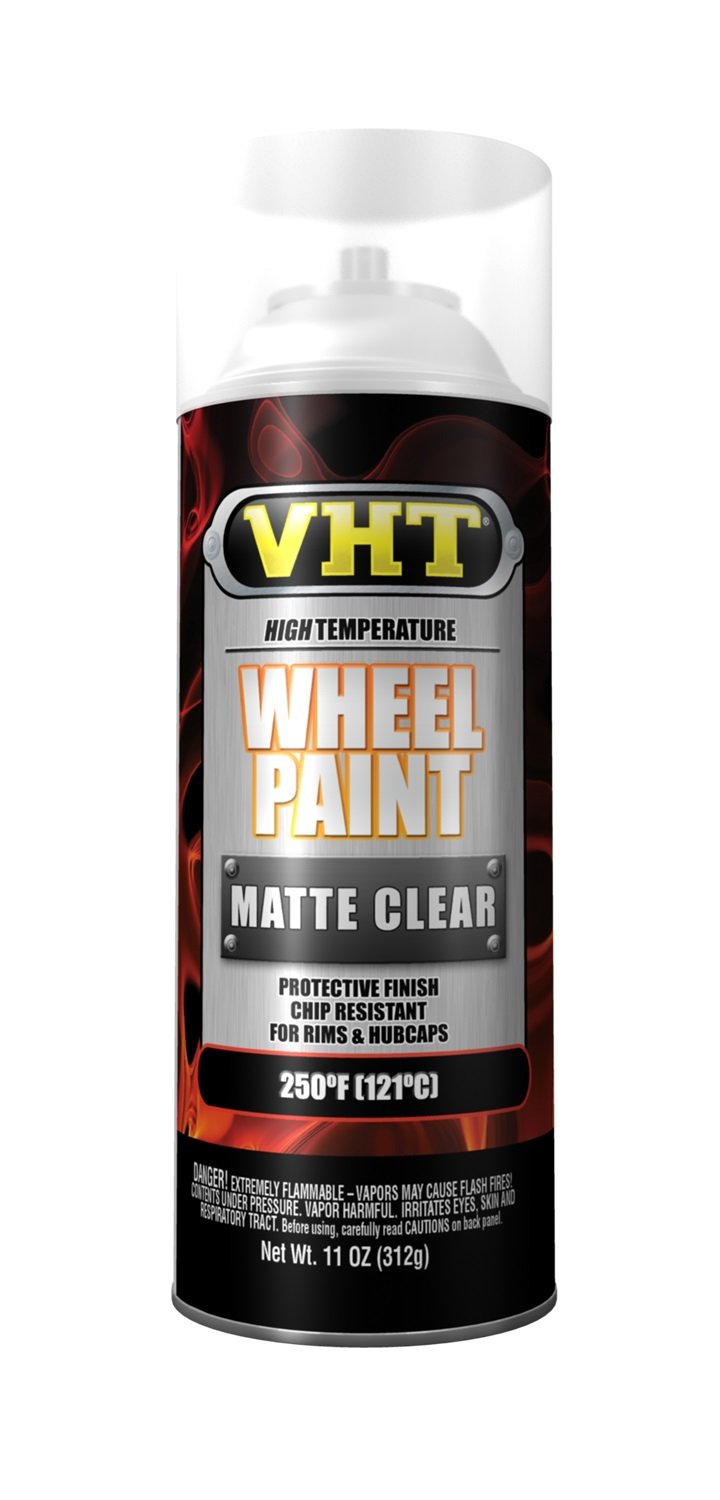 VHT SP190 High Temperature Wheel Paint - Matte Clear Spray Paint - 11 oz Aerosol Can