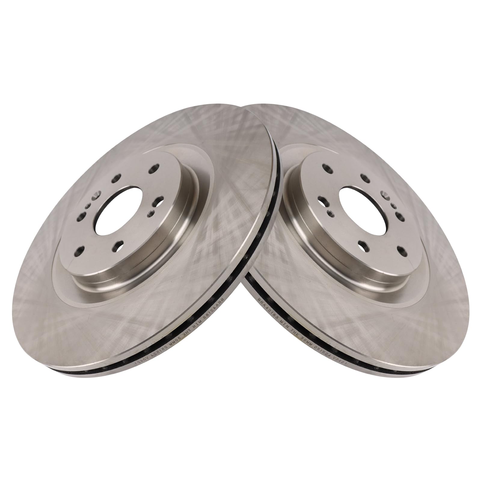 Trq Front Brake Rotors Set Compatible With 2021-2023 Chevrolet Tahoe