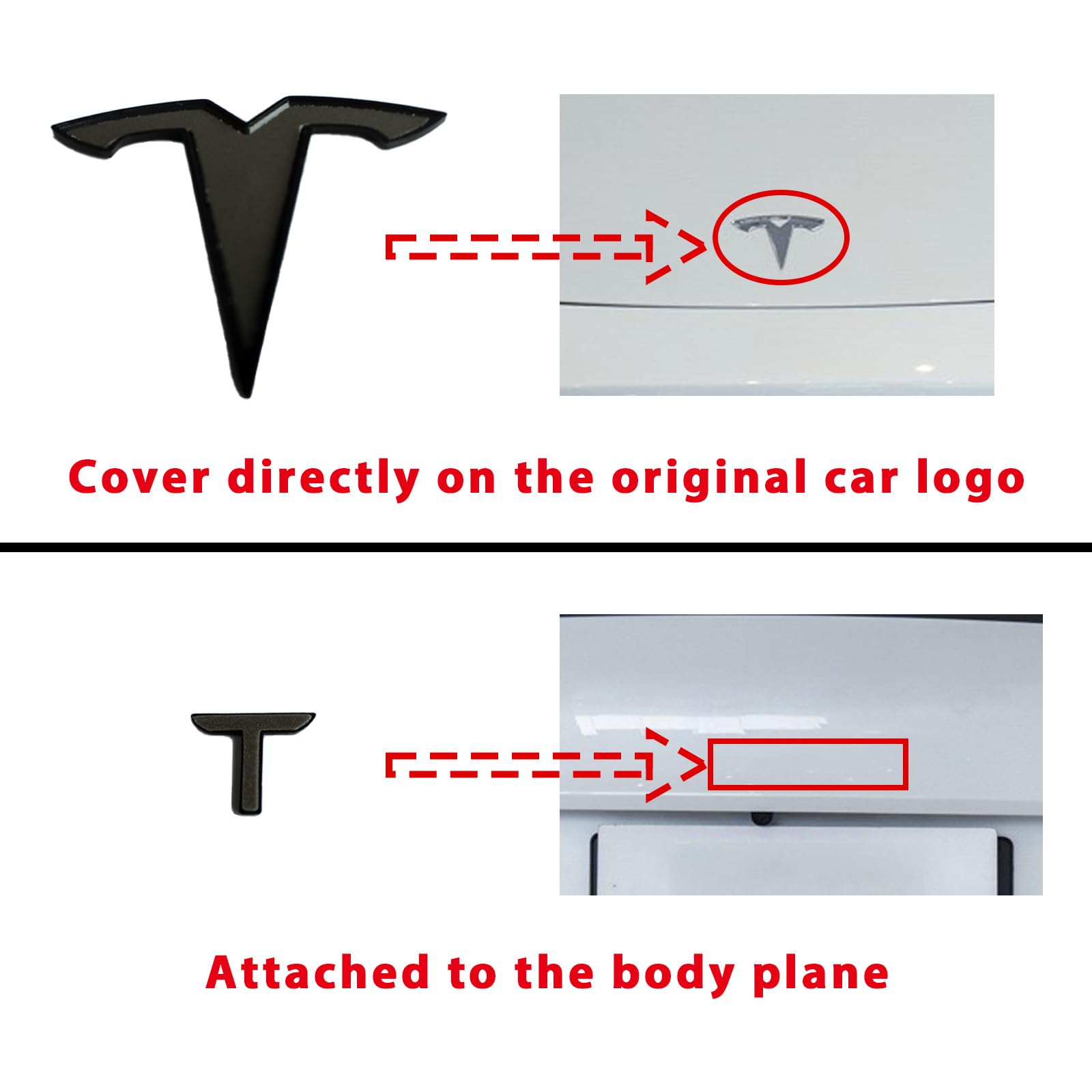 Upgraded 2024 Model Y Front Rear Emblem Cover And Full Letters Emblem Replacement - Compatible With Tesla Model Y Accessories 20