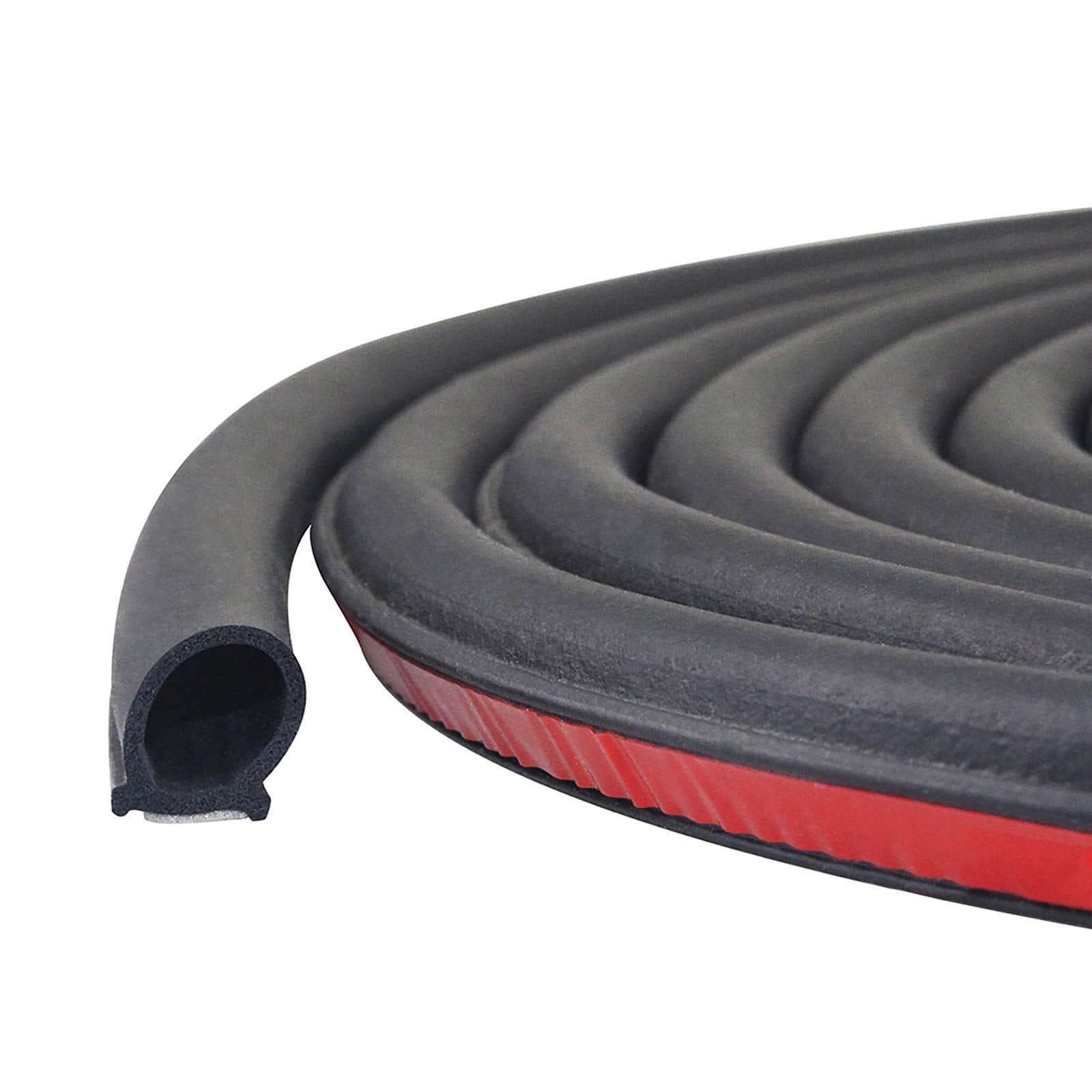 Storystore Universal Automotive Car Door Seal Strip D-Shape Self-Adhesive Weather Stripping For Car Truck Door Window Soundproof