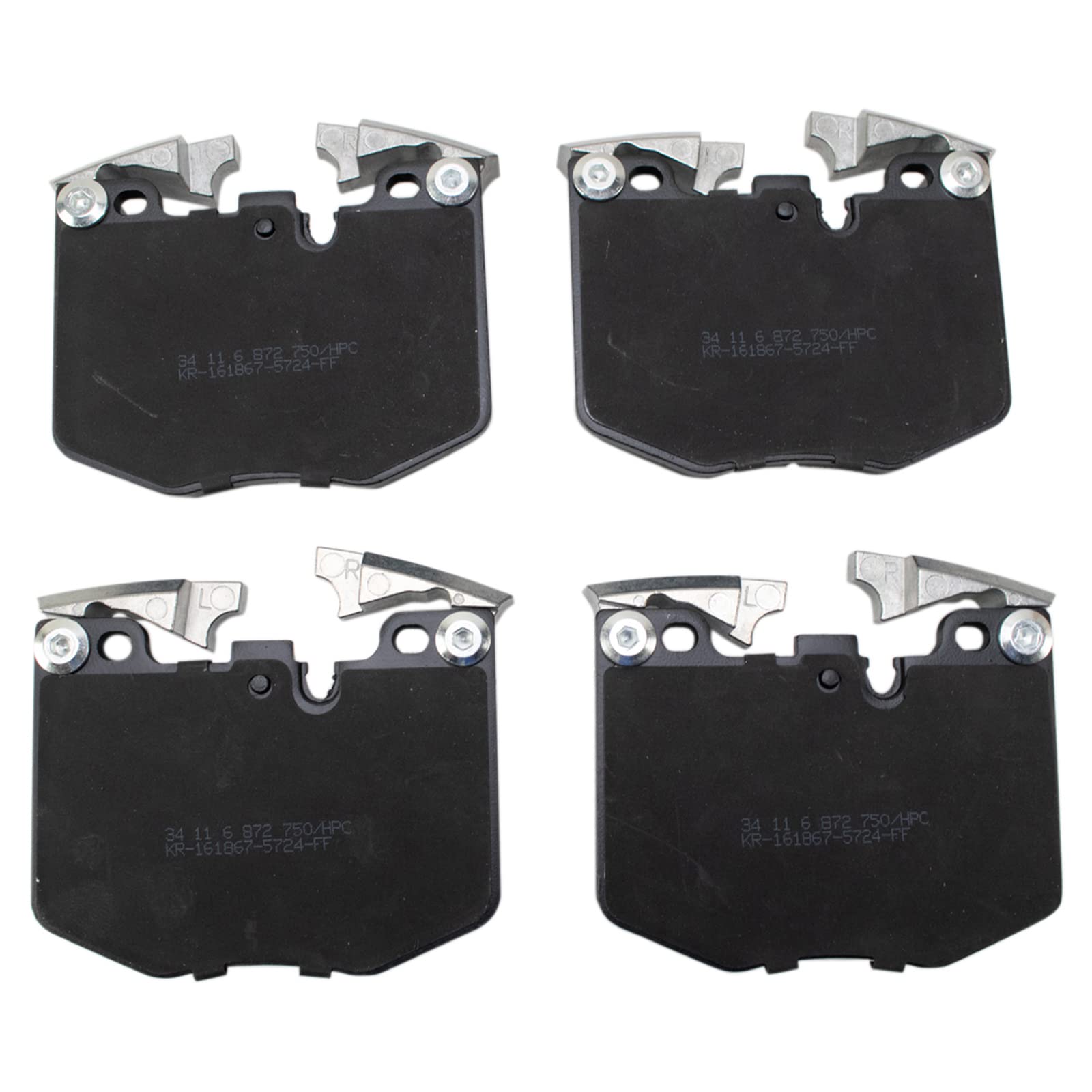 TRQ Front Ceramic Disc Brake Pad Set for BMW Toyota New