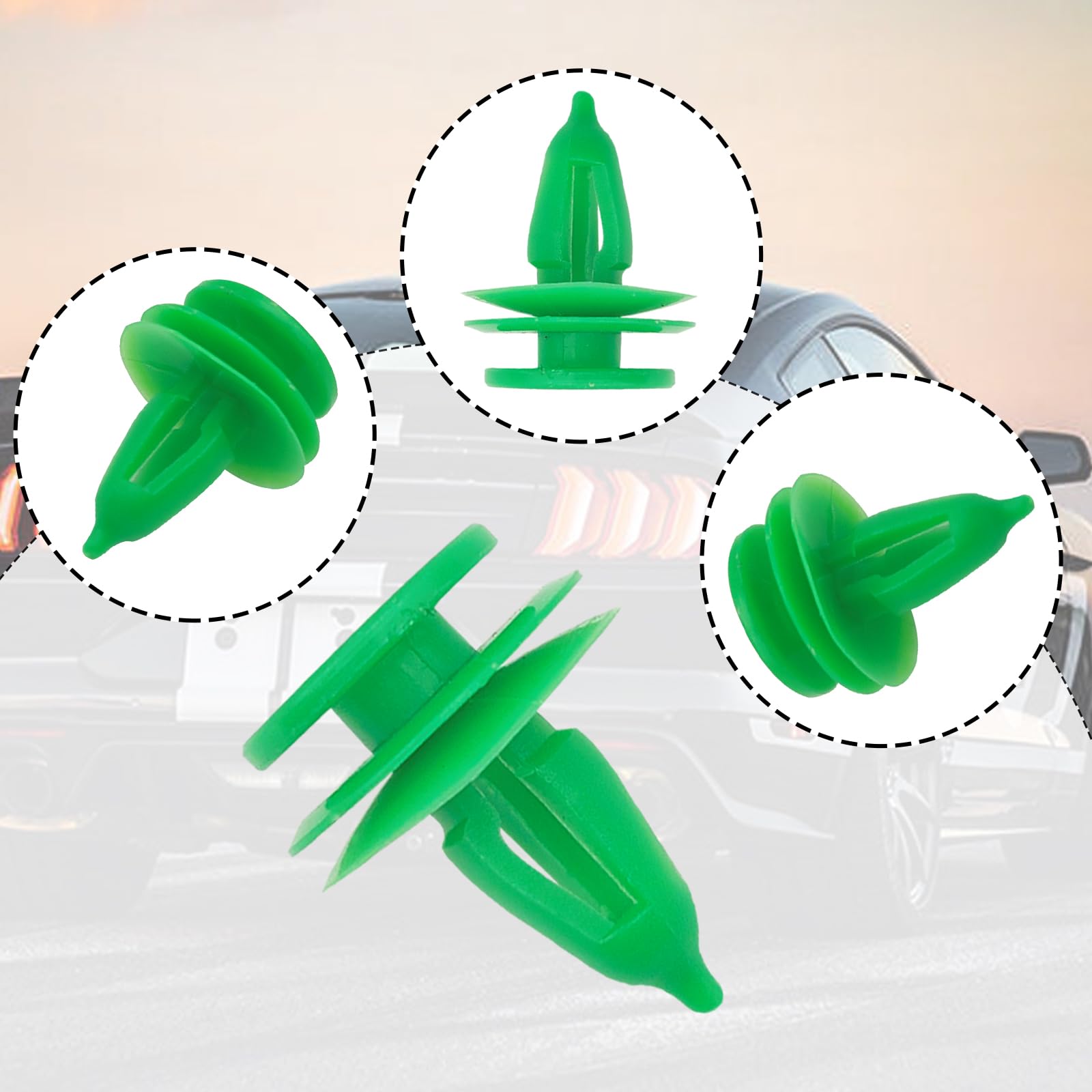 100PCS Door Panel Retainer Clips 8mm Retainer Clip Compatible with GrandCheroKe, Chrysler Cirrus Dodge with 1Pcs Fastener Remove