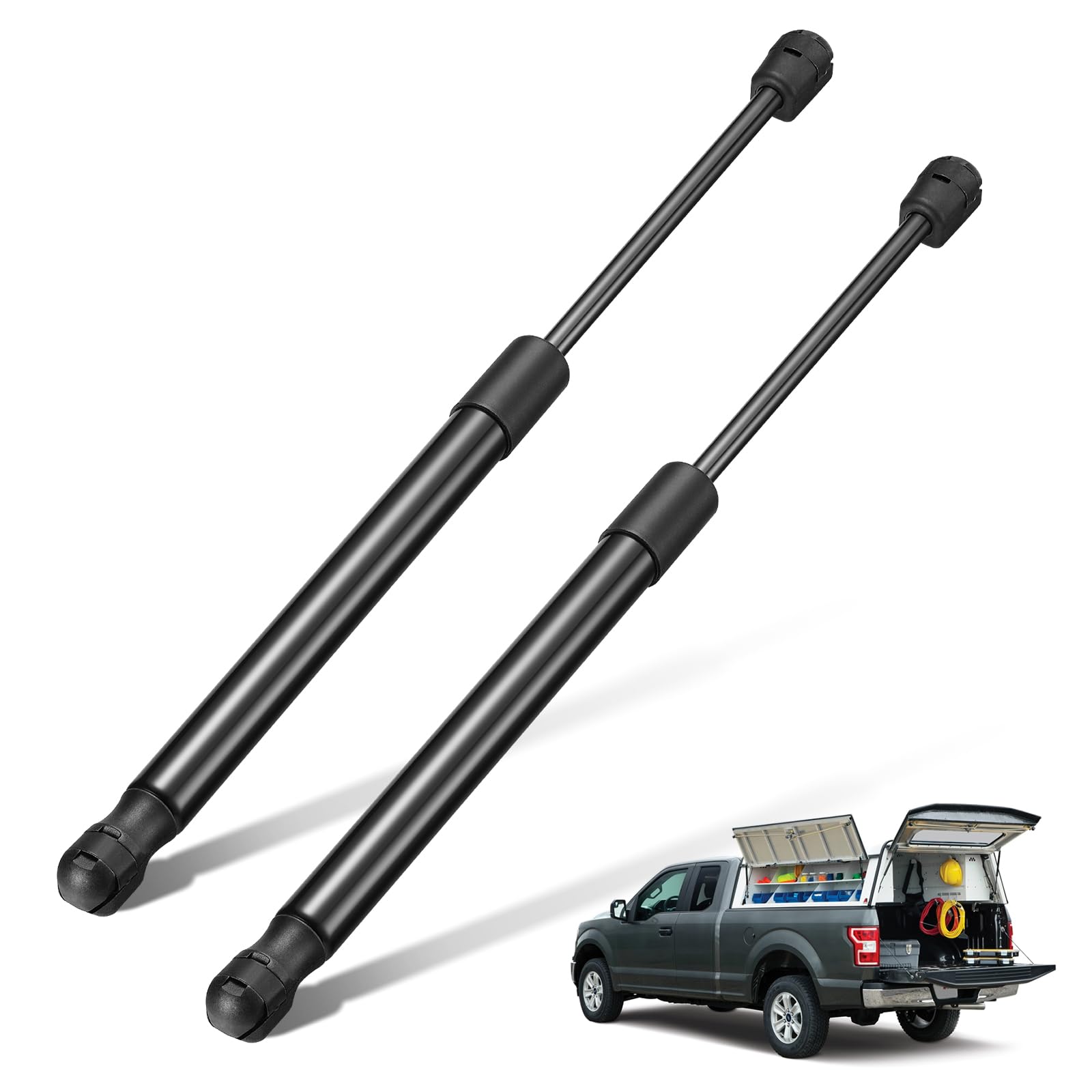 Bdfhyk C1610176 14.5 Inch 35Lbs/156N Gas Shocks Struts Lift Support Forleer Camper Shell Truck Topper Rear Window, Pickup Toolbo