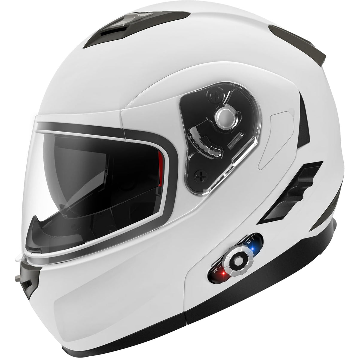 Motorcycle Helmet Bluetooth 5.0 Integrated New Eps Freedconn Bm2-S Modular Flip Up Dual Visor Motorbike Helmet Dot Fmvss-218 App