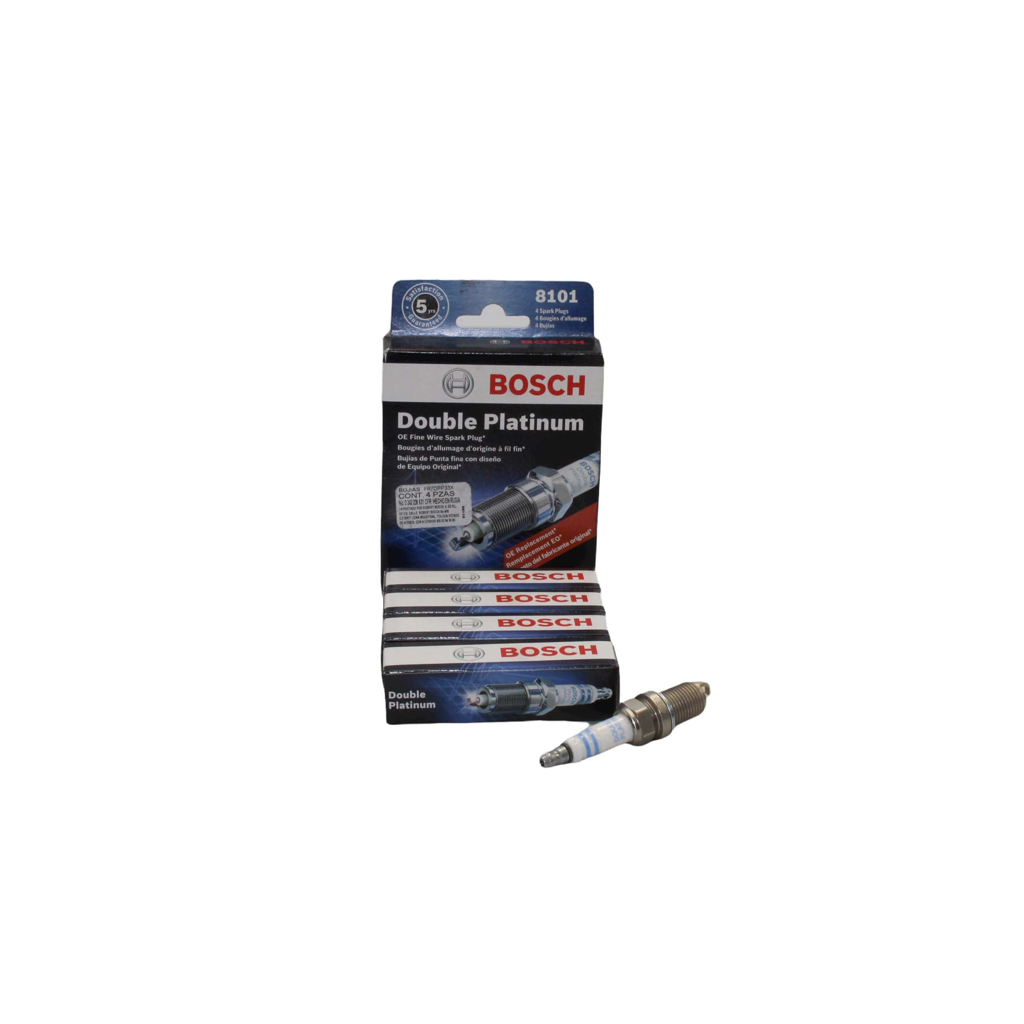 BOSCH 8101 OE Fine Wire Double Platinum Spark Plug - Single