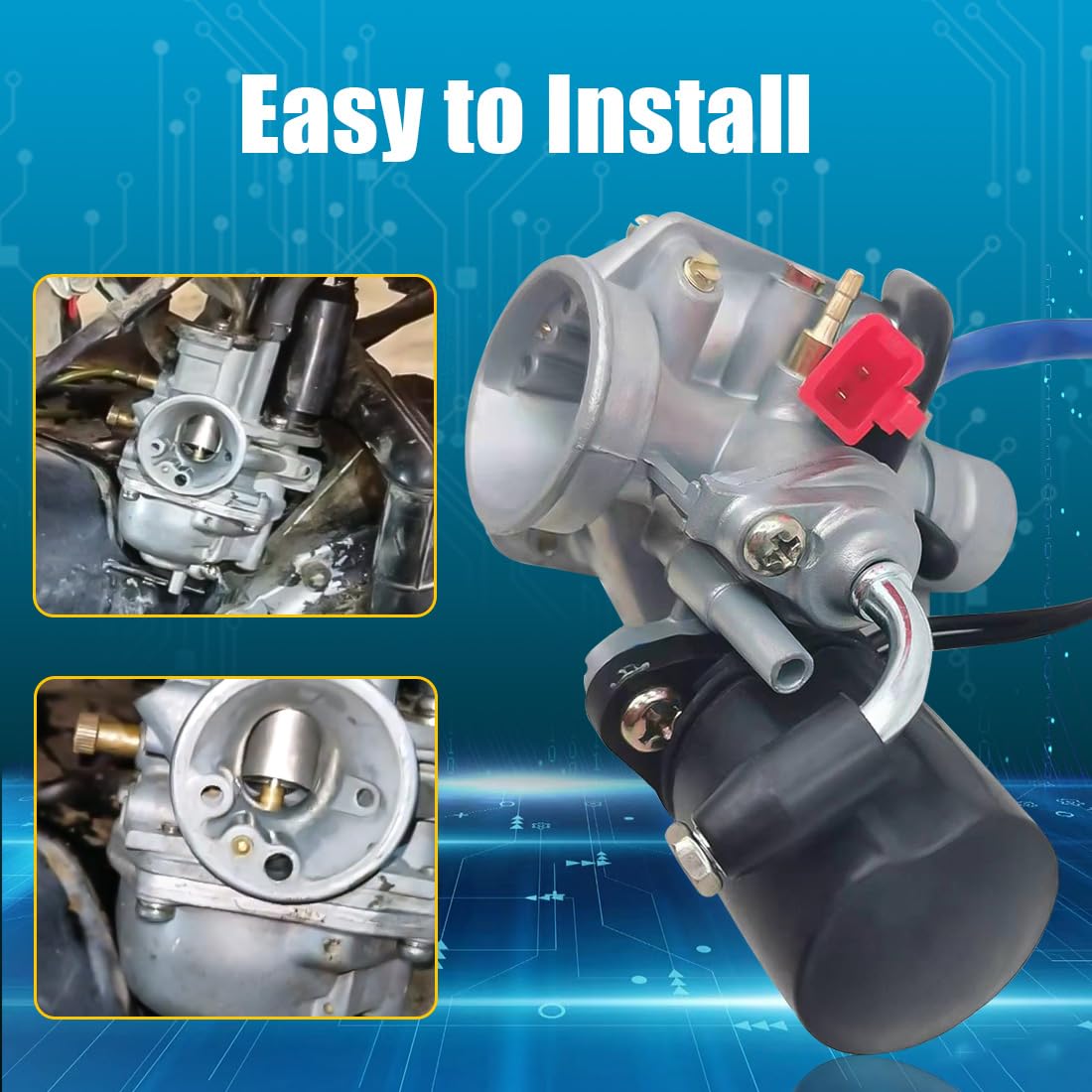 Oripo Carburetor W/Air Filter Eton Viper 50Cc 90Cc 100Cc 2-Stroke Rxl50 Rxl90 (Fits: Viper 90 Rxl90)