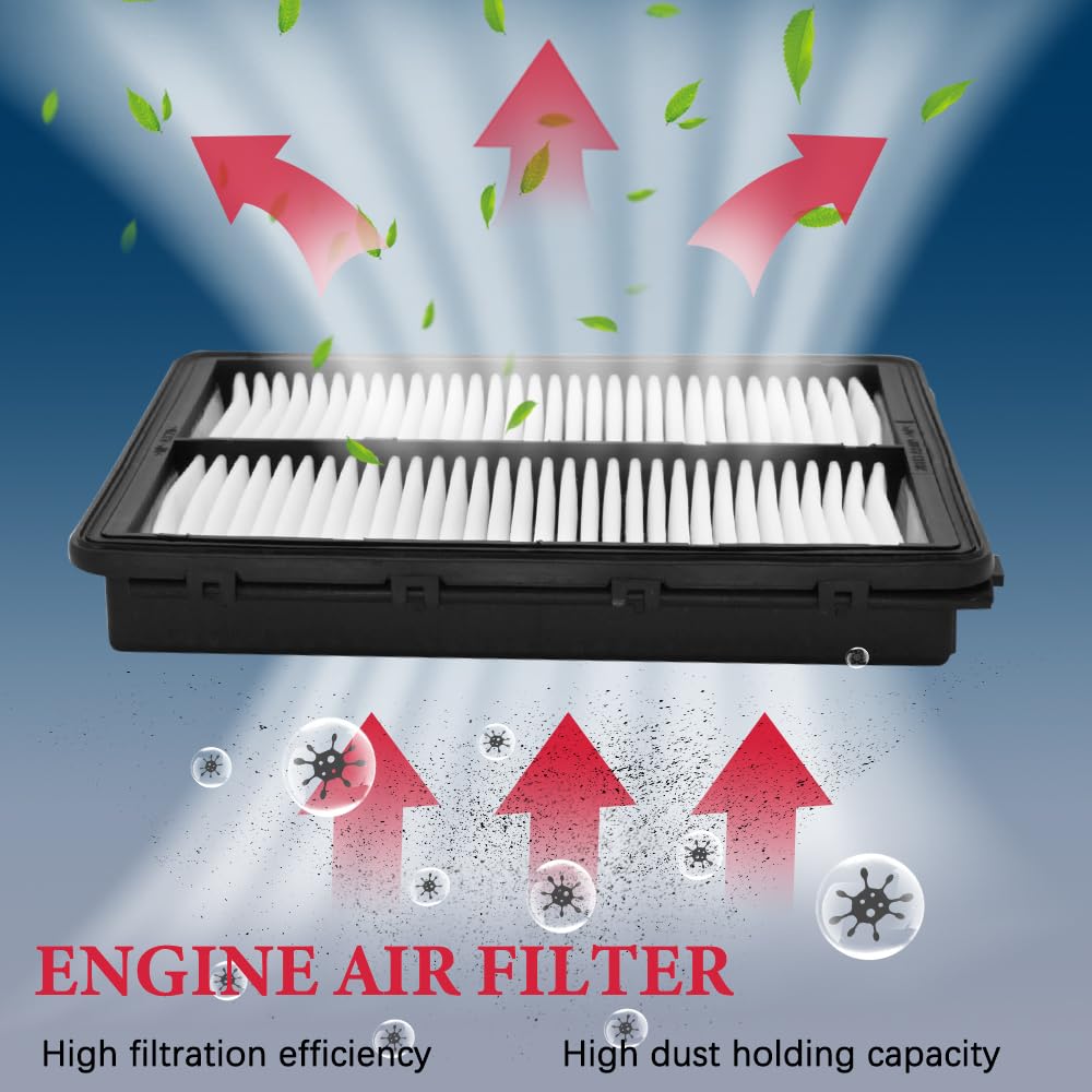 Apeixoto Engine Air Filter Compatible with 19-20 Hyundai Santa Fe, 15-21 Palisade, Santa Fe Sport & Kia Sedona, 20-23 Telluride,
