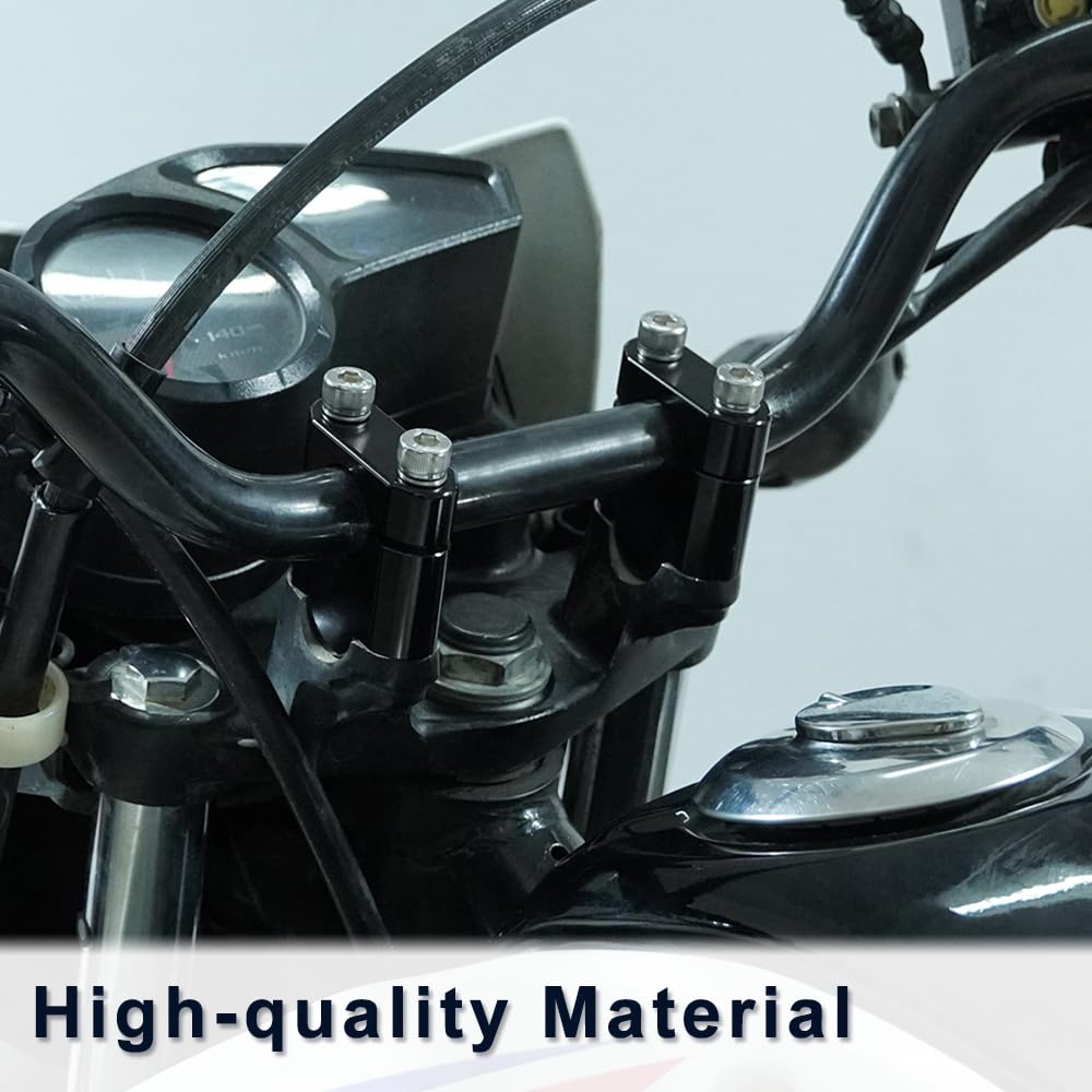 Xitomer 7/8' '(22Mm) Aftermarket Motorcycle Handlebar Risers With Clamps Atv Dirt Bike, Fit For Grom Msx125 / Crf 250L, Klr650,