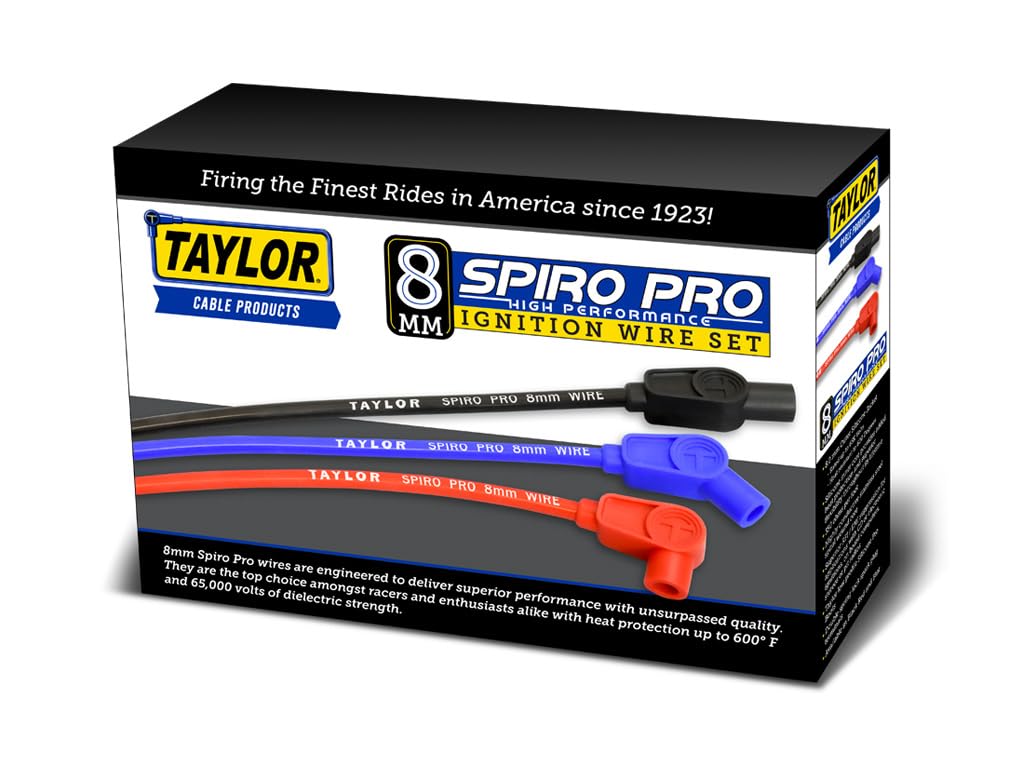 Taylor Cable 45409 Black 8Mm Spiro-Pro Spiro-Wound Core Coil Wire Repair Kit