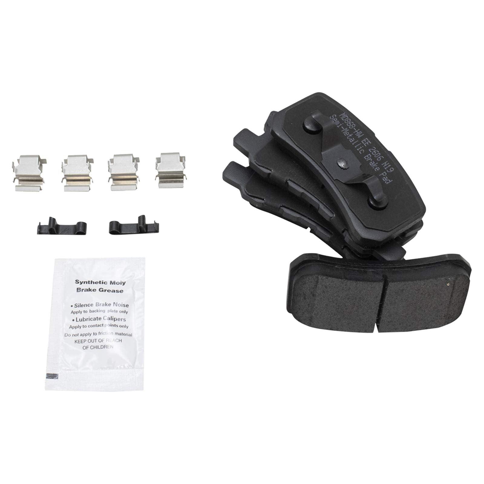 Trq Rear Brake Pad & Rotor Kit Brake Pads Brake Rotor Semi-Metallic Compatible With 2009-2015 Mitsubishi Lancer 2008-2013 Outlan