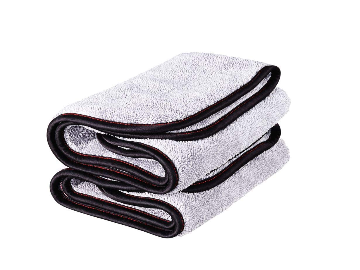 Griot'S Garage 55586 Pfm Terry Weave Towel, 16'' X 16'', Grey (Set Of 2)