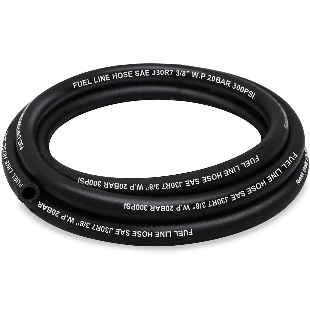 Housun Fuel Line 3/8 Inch Id, Fuel Hose 10Ft, J30R7 Fuel Line Hose Nbr For Automotive Fuel Systems Engines.