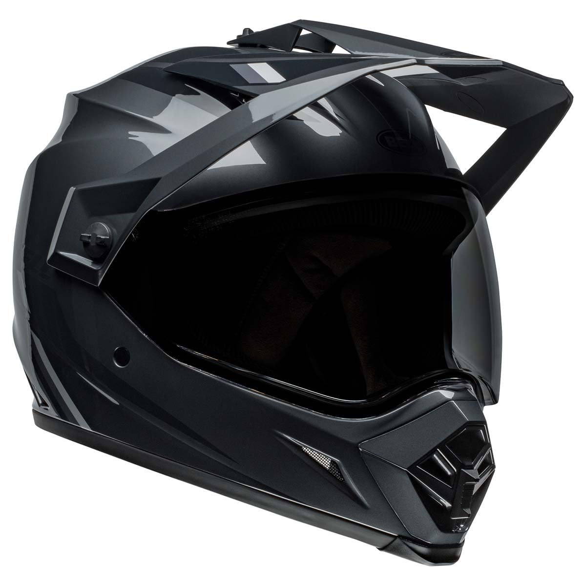 Bell Mx-9 Adventure Mips Dirt Helmet (Alpine Gloss Charcoal/Silver - Medium)