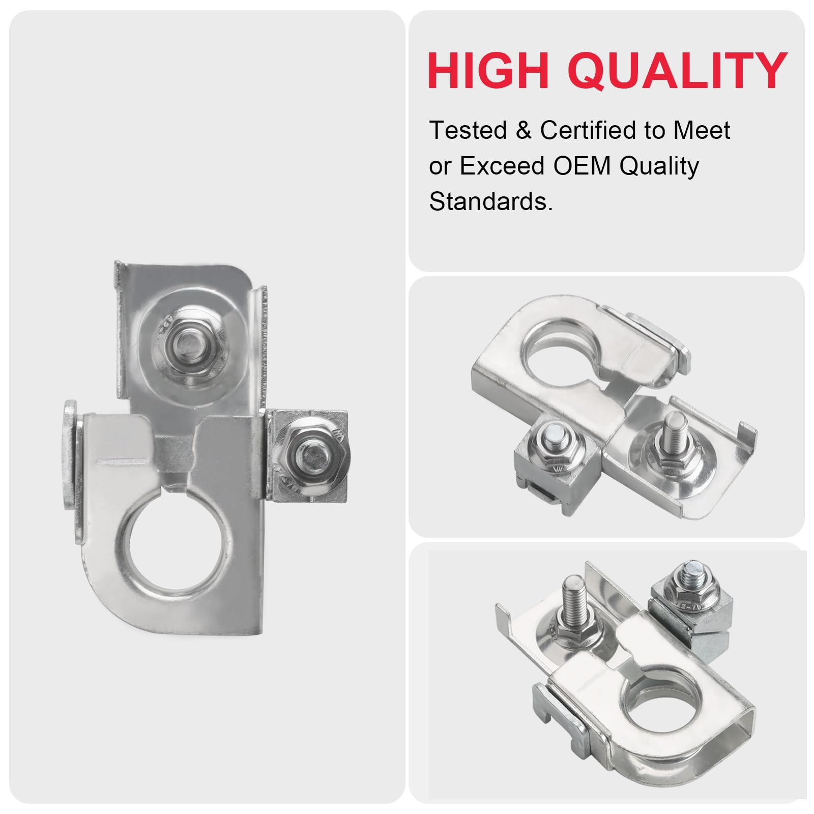 Negative Battery Terminal Clamp W Nuts Fit For F150 Edge Mustang Etc Replaces# Bt4Z-14450-Ba