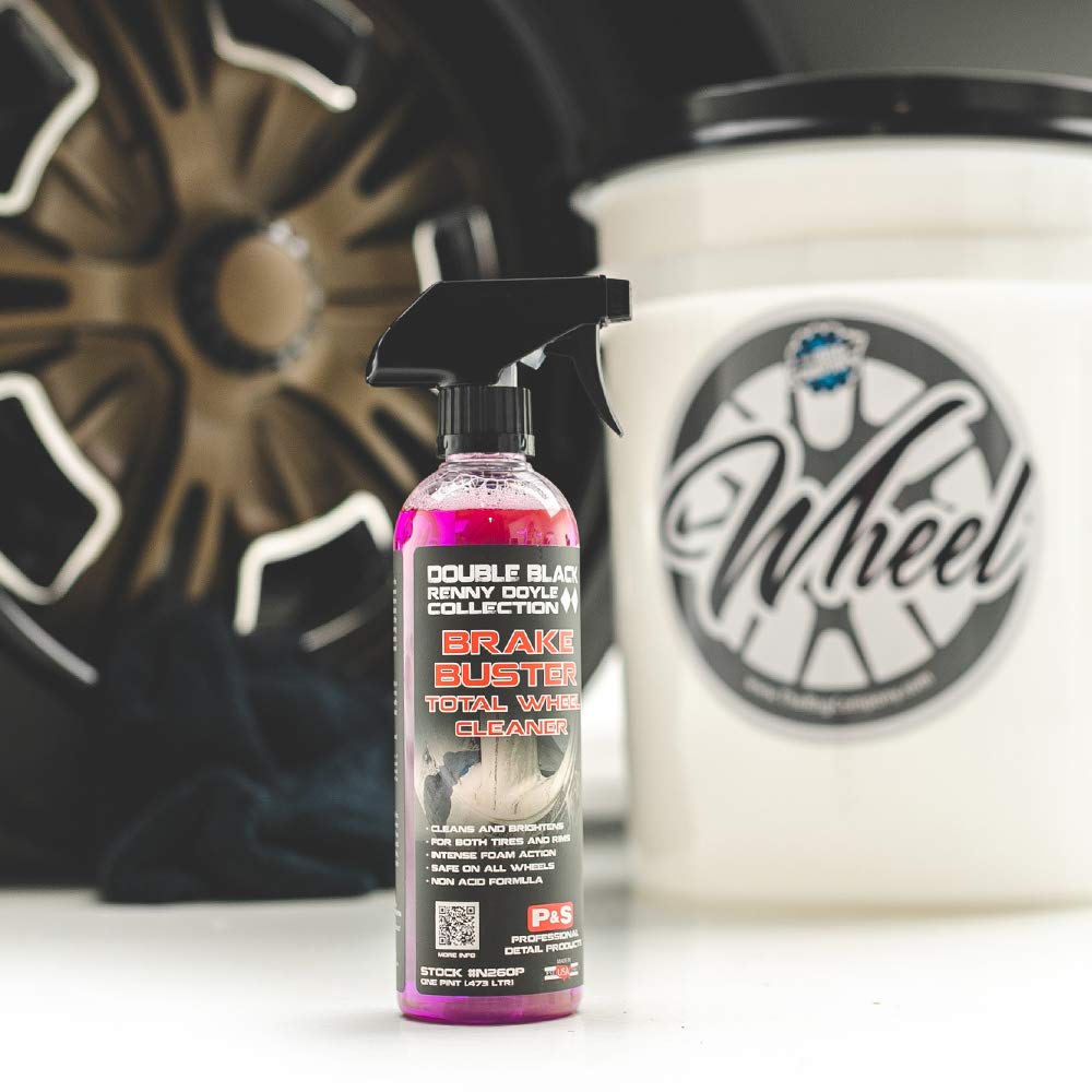 P&S Professional Detail Products - Brake Buster Wheel Cleaner - Non Acid, Removes Brake Dust, Oil, Dirt, Light Corrosion (1 Pint)