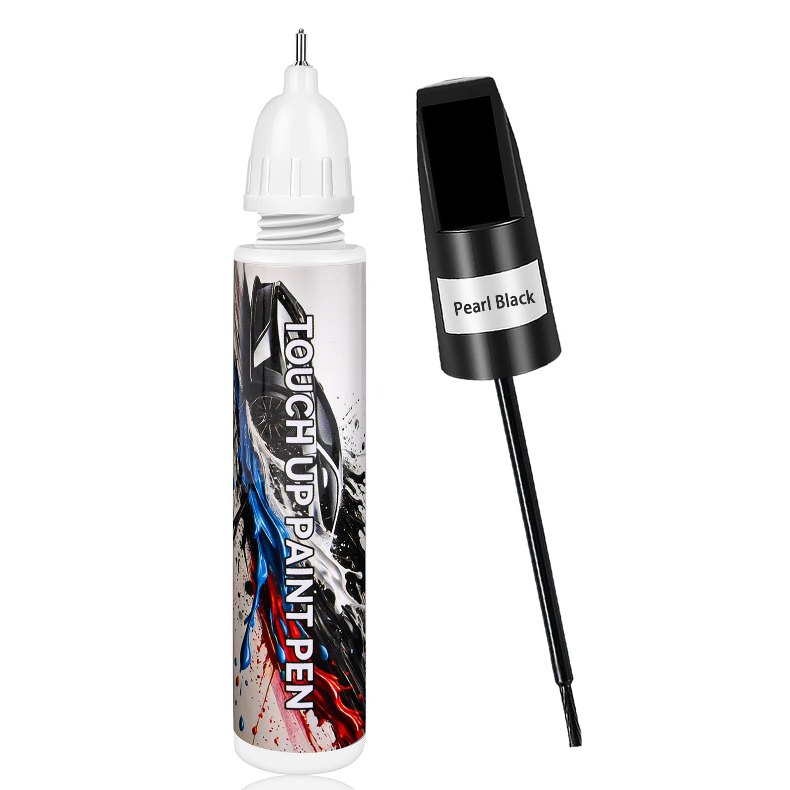 Pearl Black Touch Up Paint for Cars, Car Paint Scratch Repair, Auto Paint Repair Pen, Automotive Scratch Remover, Professional S